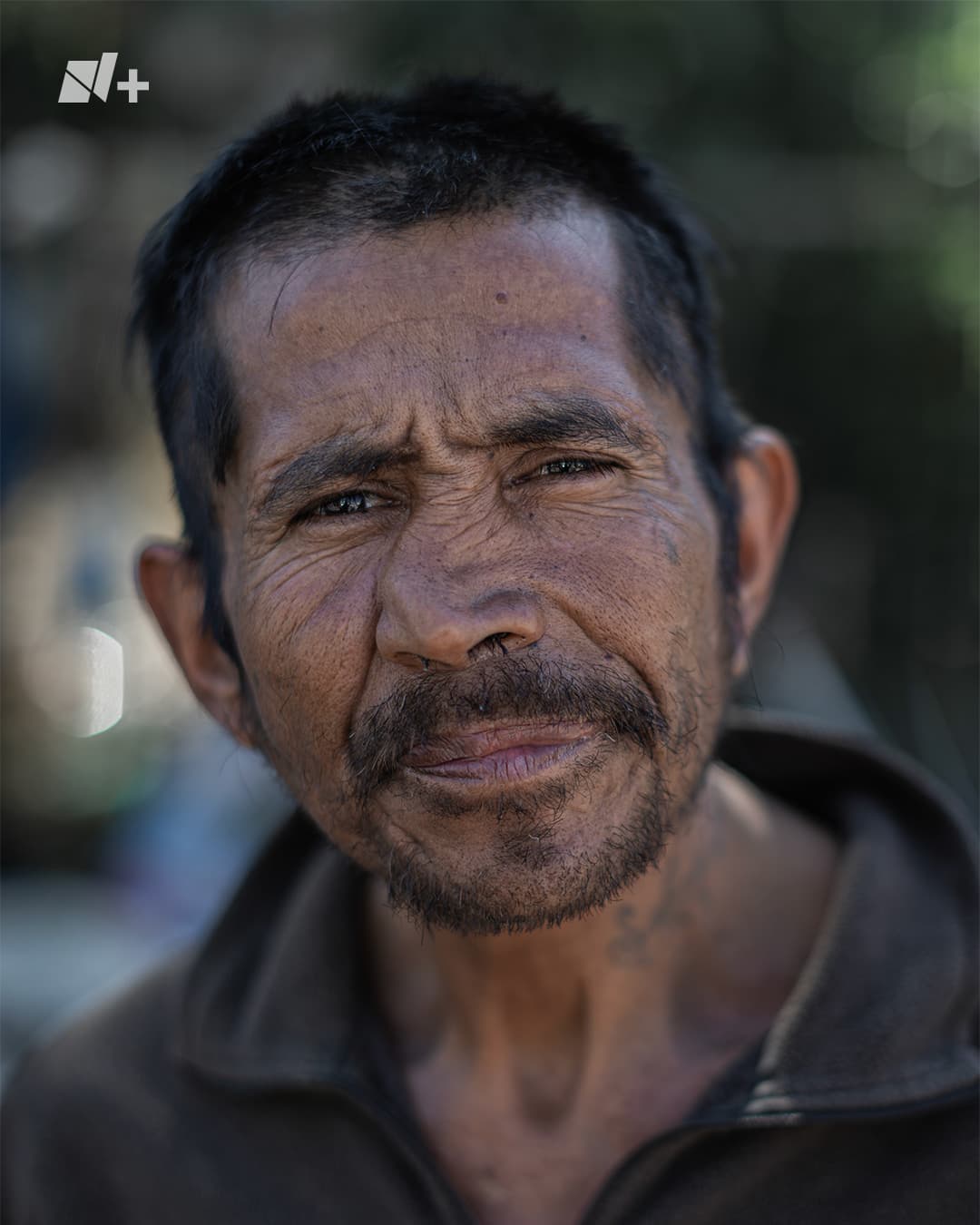 Retrato de un hombre mexicano en situación de calle