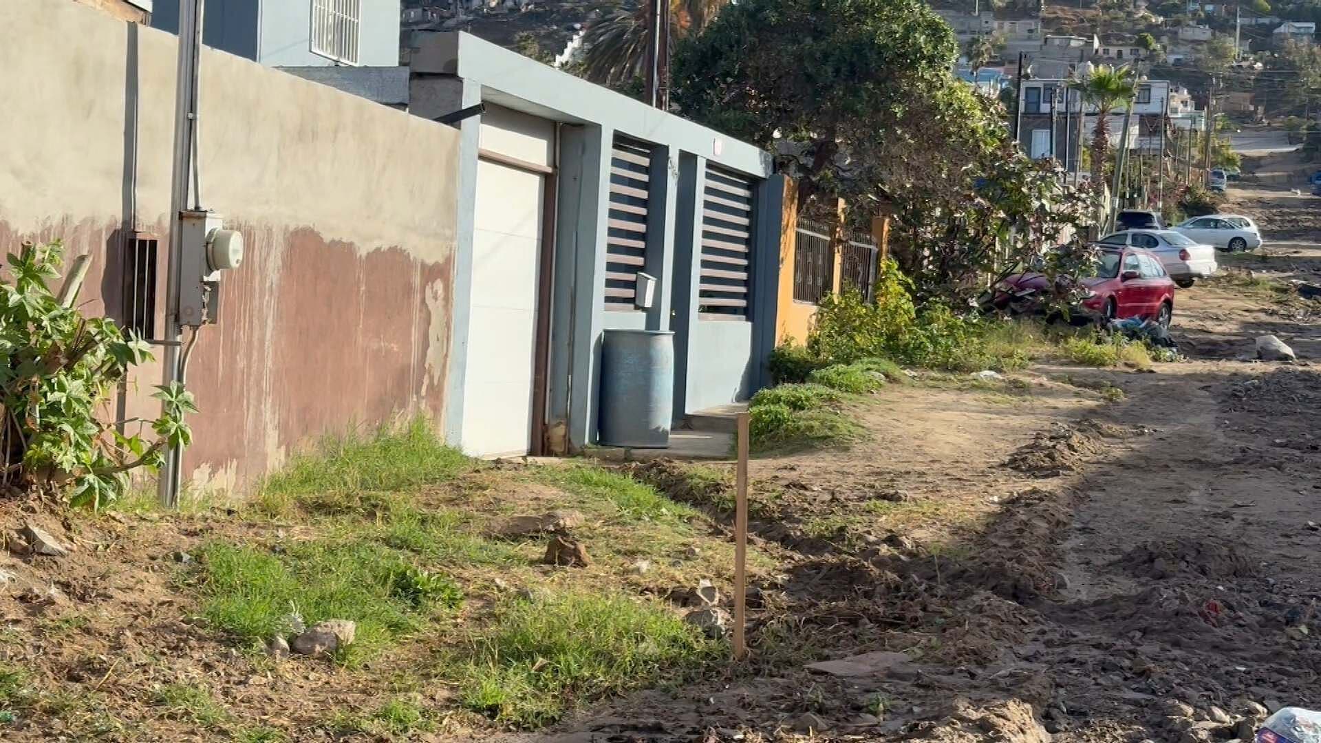 Casas Afectadas por Inundaciones en Granjas el Gallo Tras Lluvias en Ensenada