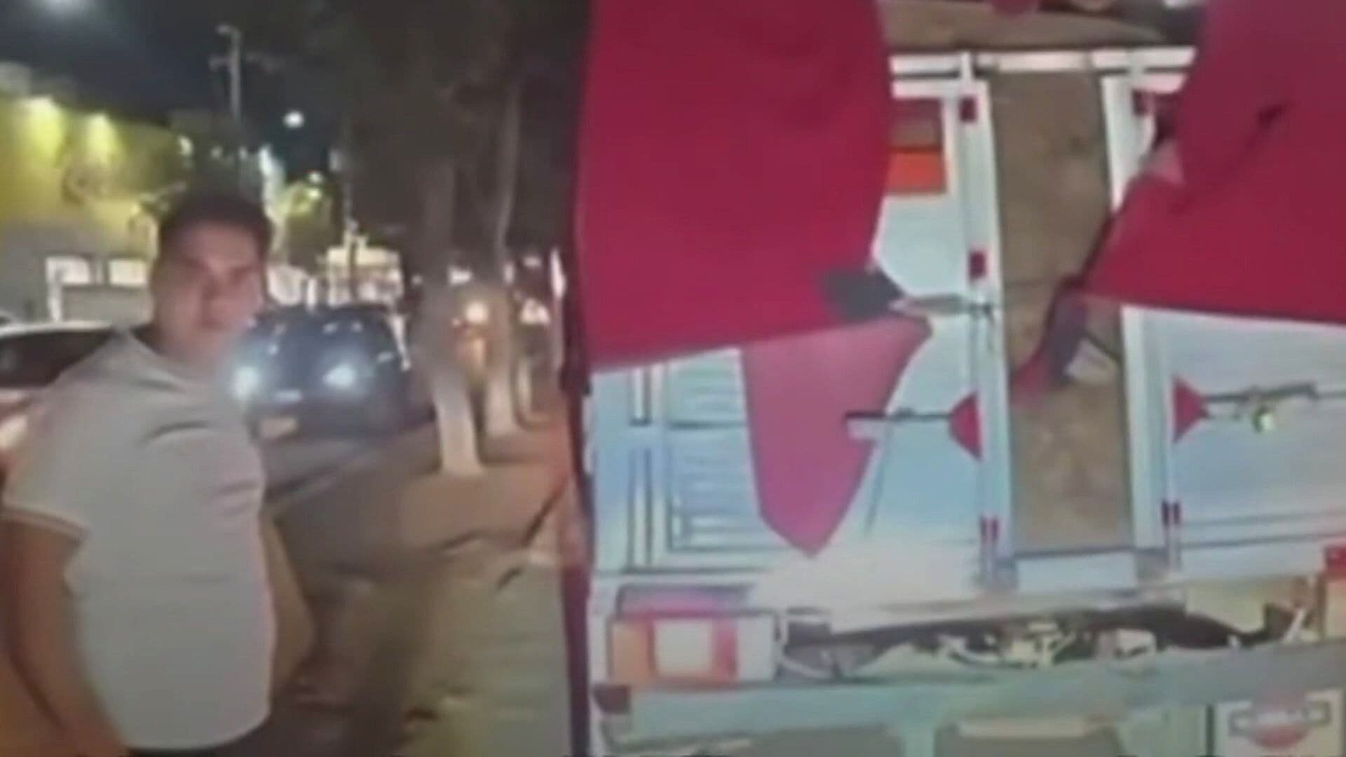 VIDEO: Conductor de Camioneta Discute, se Echa de Reversa y Tira a Motociclista en Ecatepec