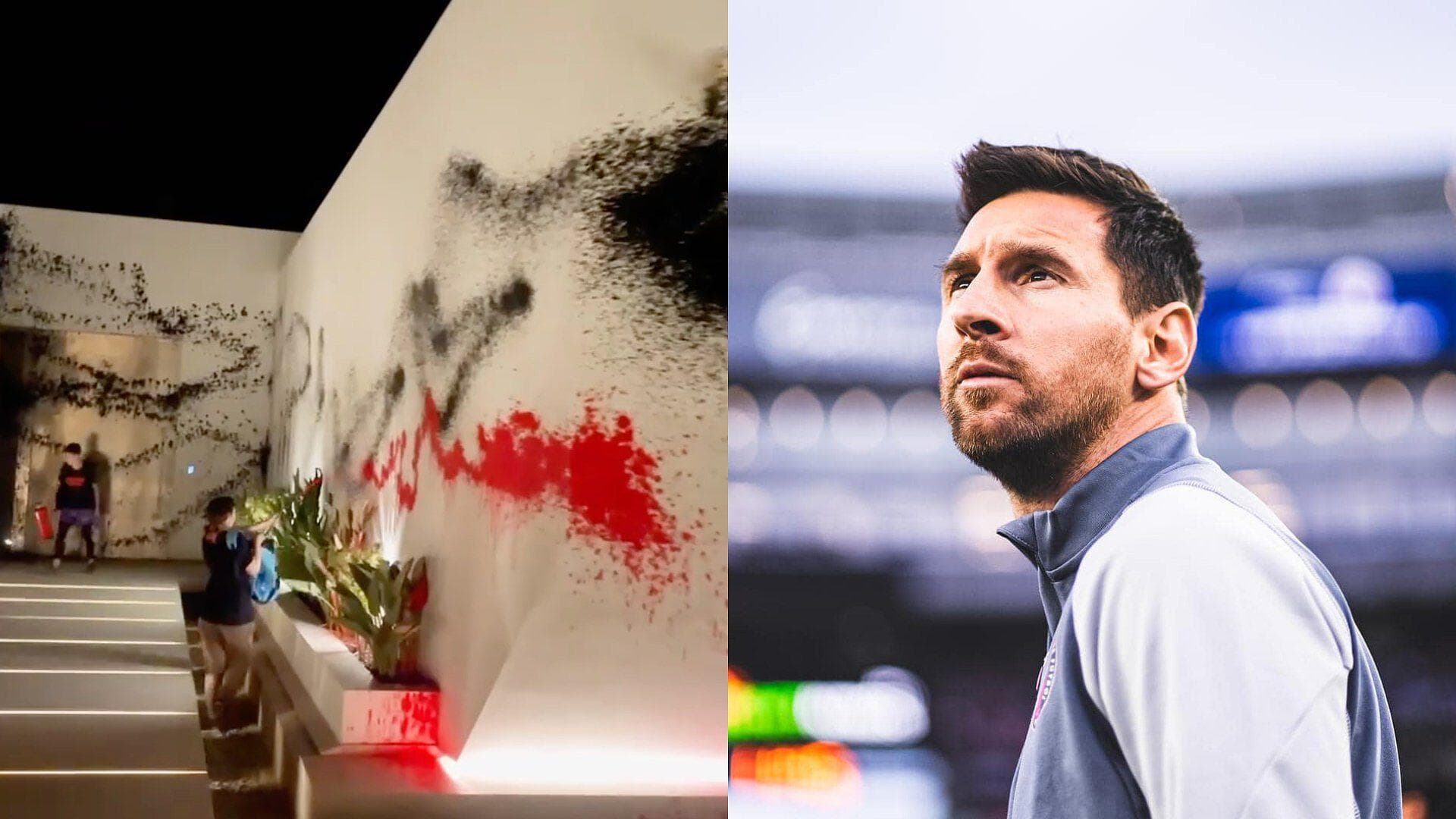 VIDEO: Activistas Vandalizan Mansión de Lionel Messi en Ibiza