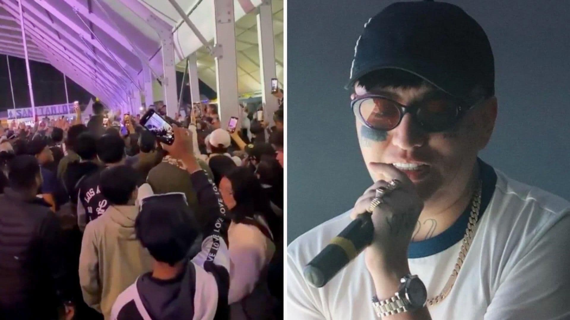 Dani Flow Interrumpe su Concierto por el Robo de su Gorra