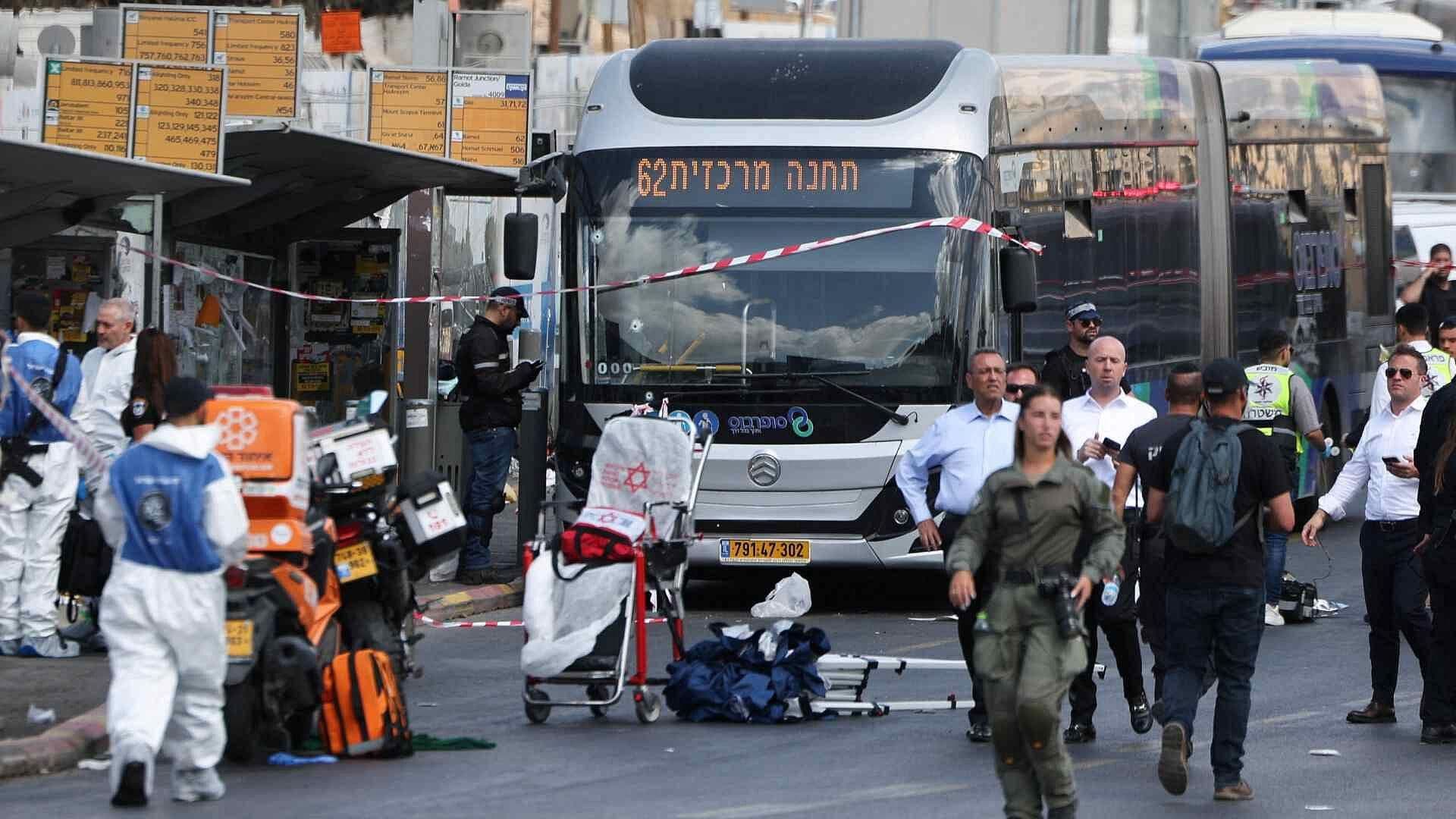 Tiroteo en una Parada de Autobús en Jerusalén, Deja 6 Muertos y Varios Heridos