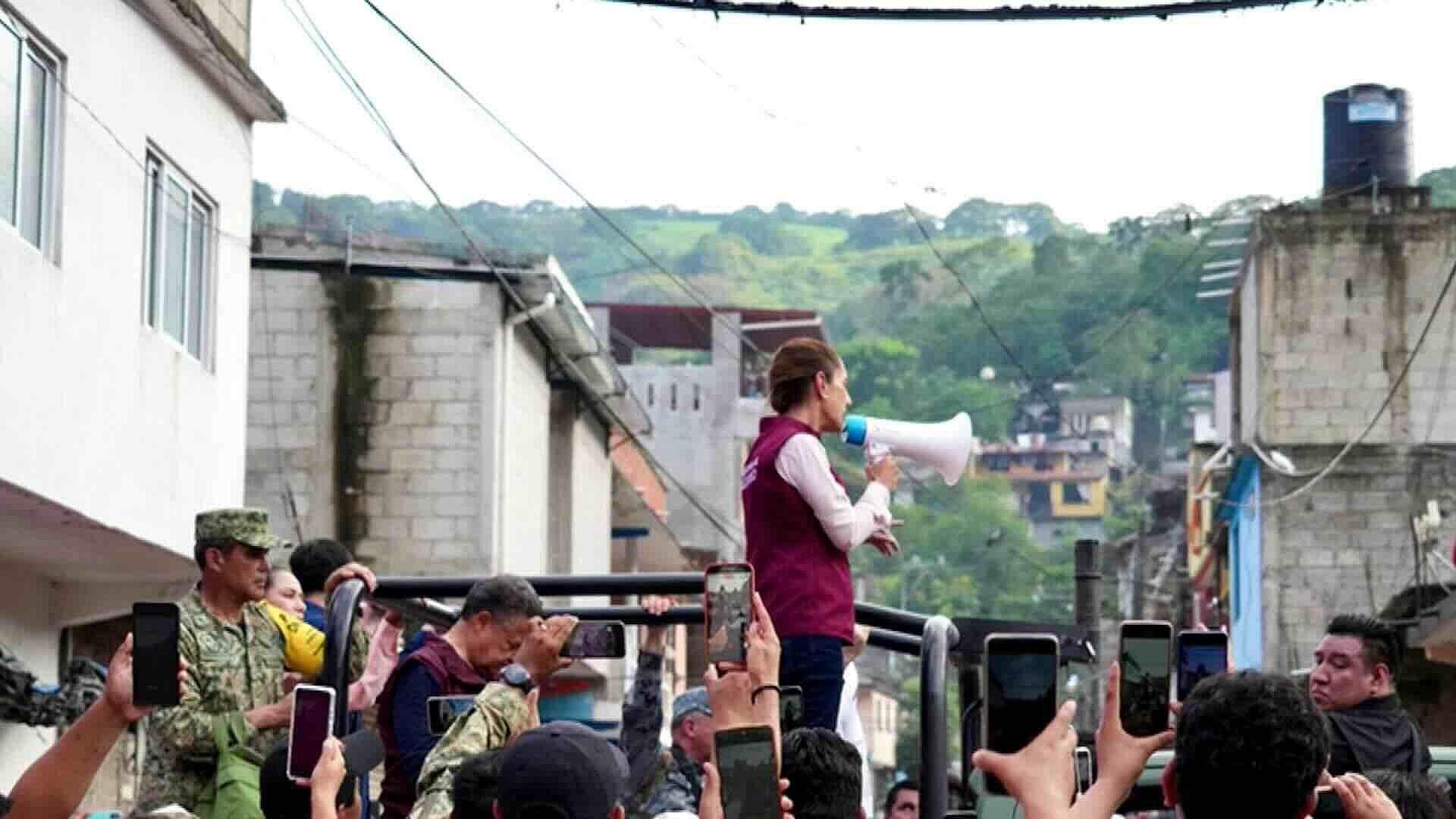 Sheinbaum Informa Inicio de Censo y Apoyos para Viviendas Afectadas en Huehuetla, Hidalgo