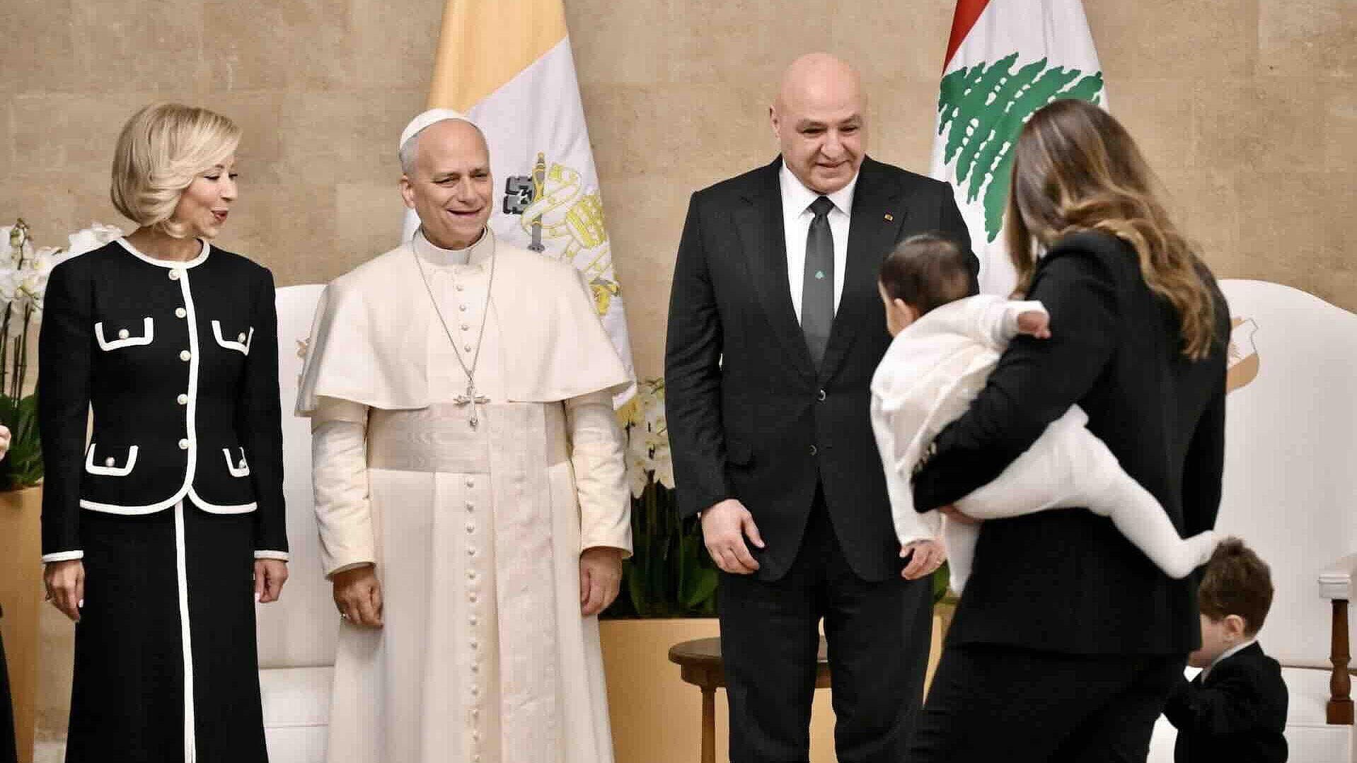Papa León XIV se Reúne con Presidente de Líbano Joseph Khalil Aoun en Beirut