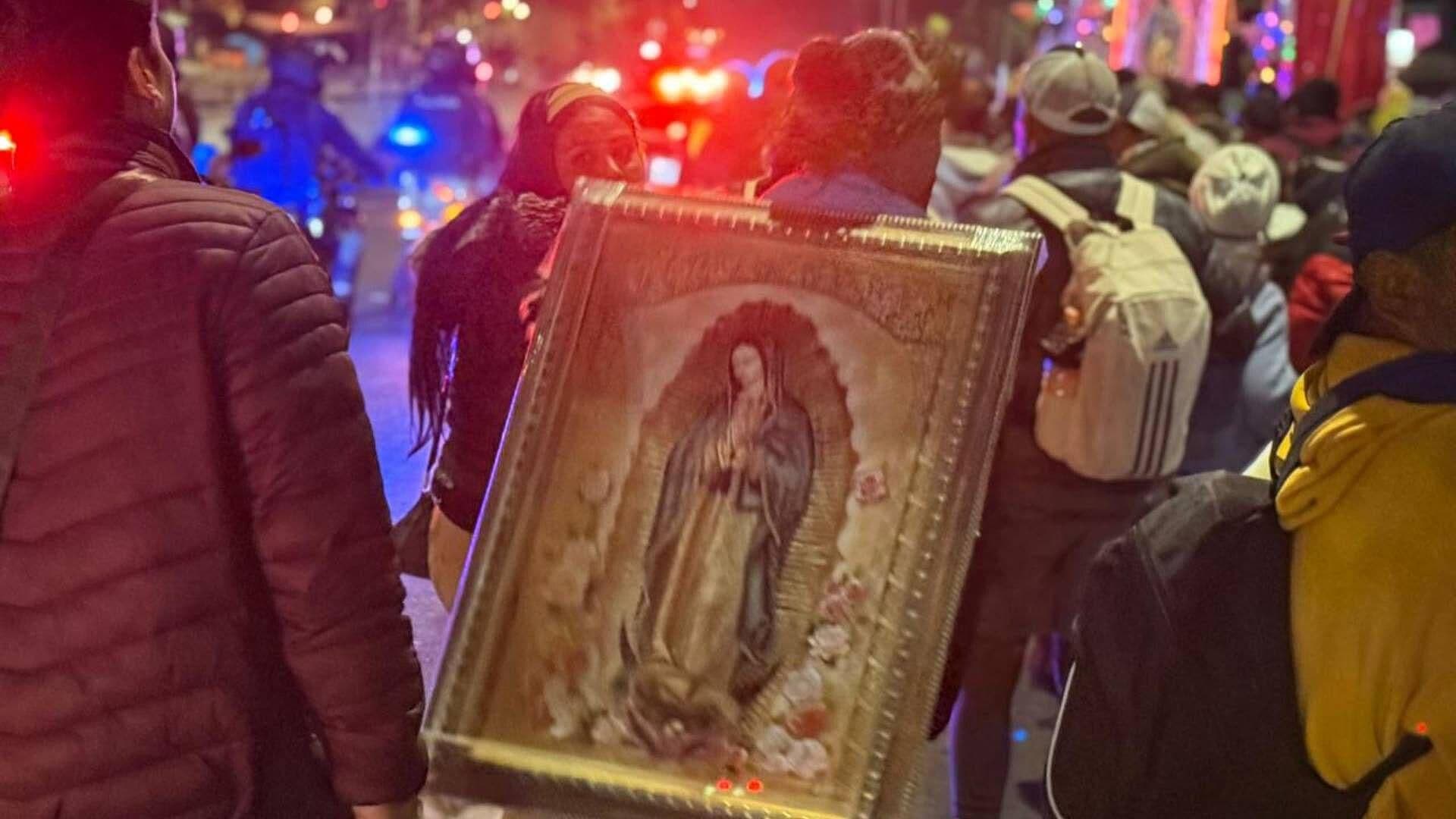 Avanzan Peregrinos de Chalma a la Basílica de Guadalupe