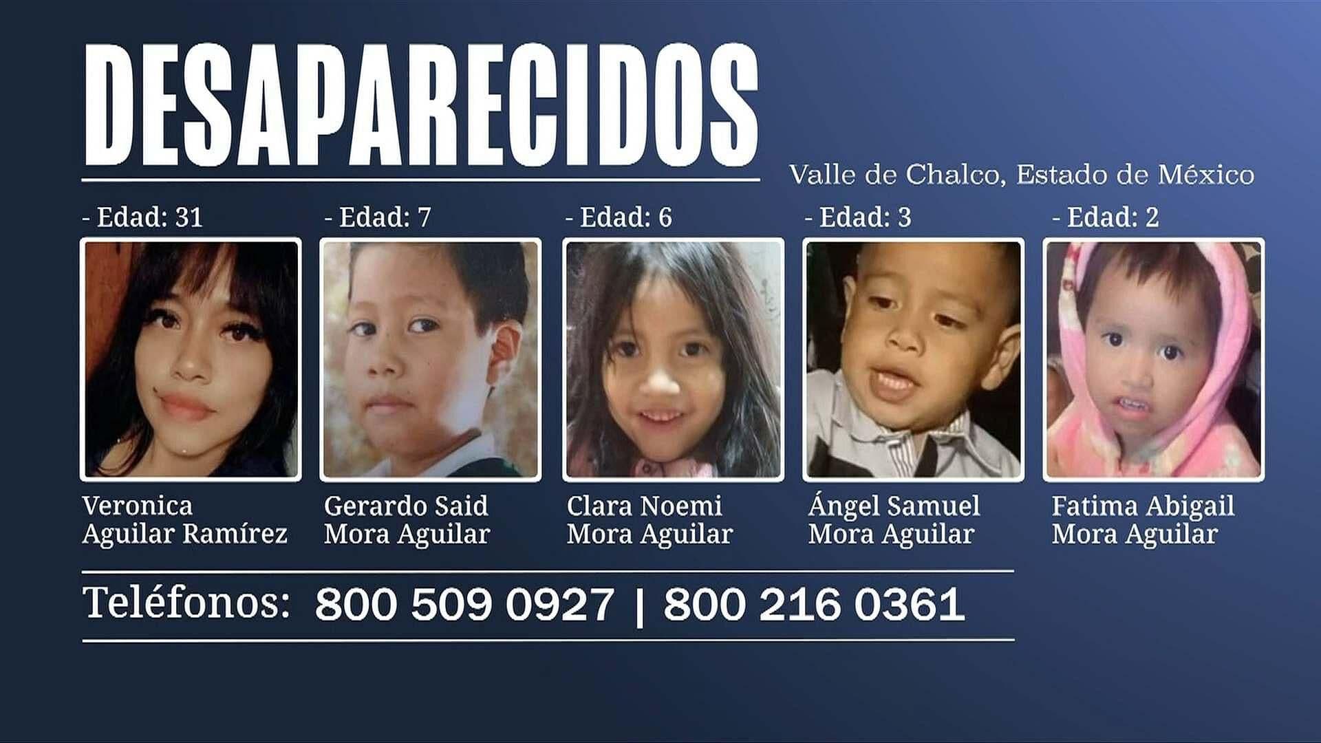 Desaparece Madre Junto a Sus 4 Hijos en Valle de Chalco; Familia Teme Sean Víctima de un Delito