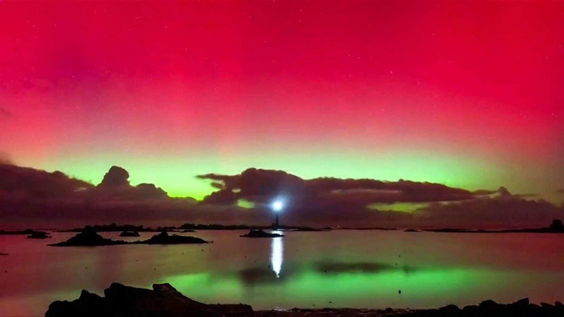 VIDEO: Aurora Boreal Ilumina el Norte de Francia tras Intensa Tormenta Solar