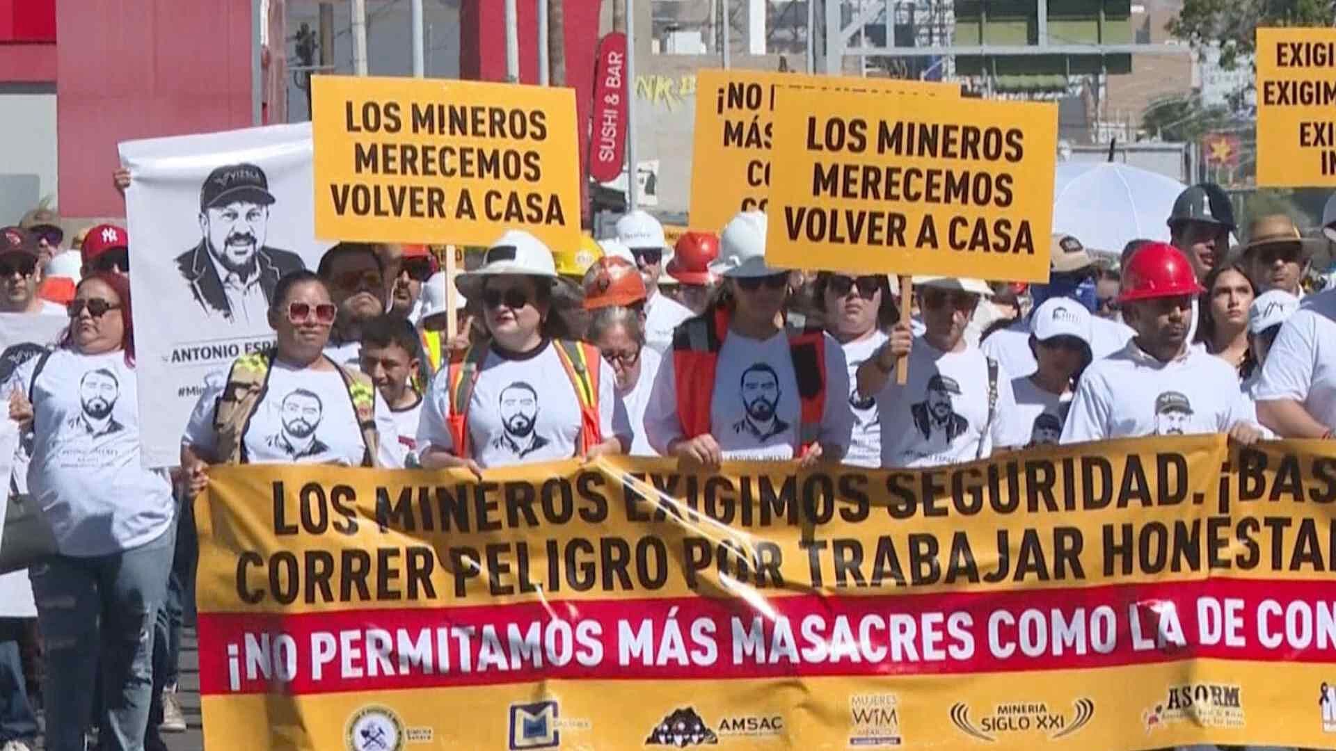Marchan en Hermosillo por Mineros Desaparecidos y Asesinados en Concordia, Sinaloa