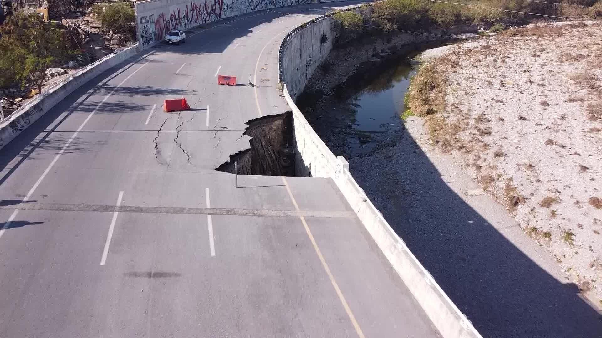 Olvidan Vigilancia en Socavón en Guadalupe