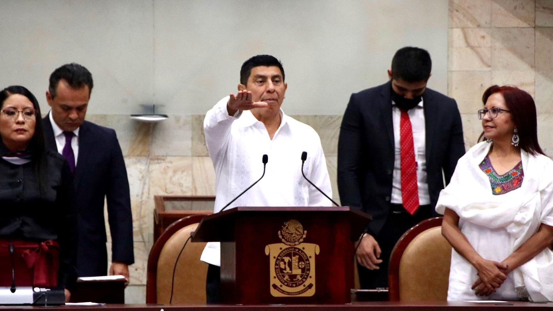Salomón Jara Rinde Protesta como Gobernador de Oaxaca