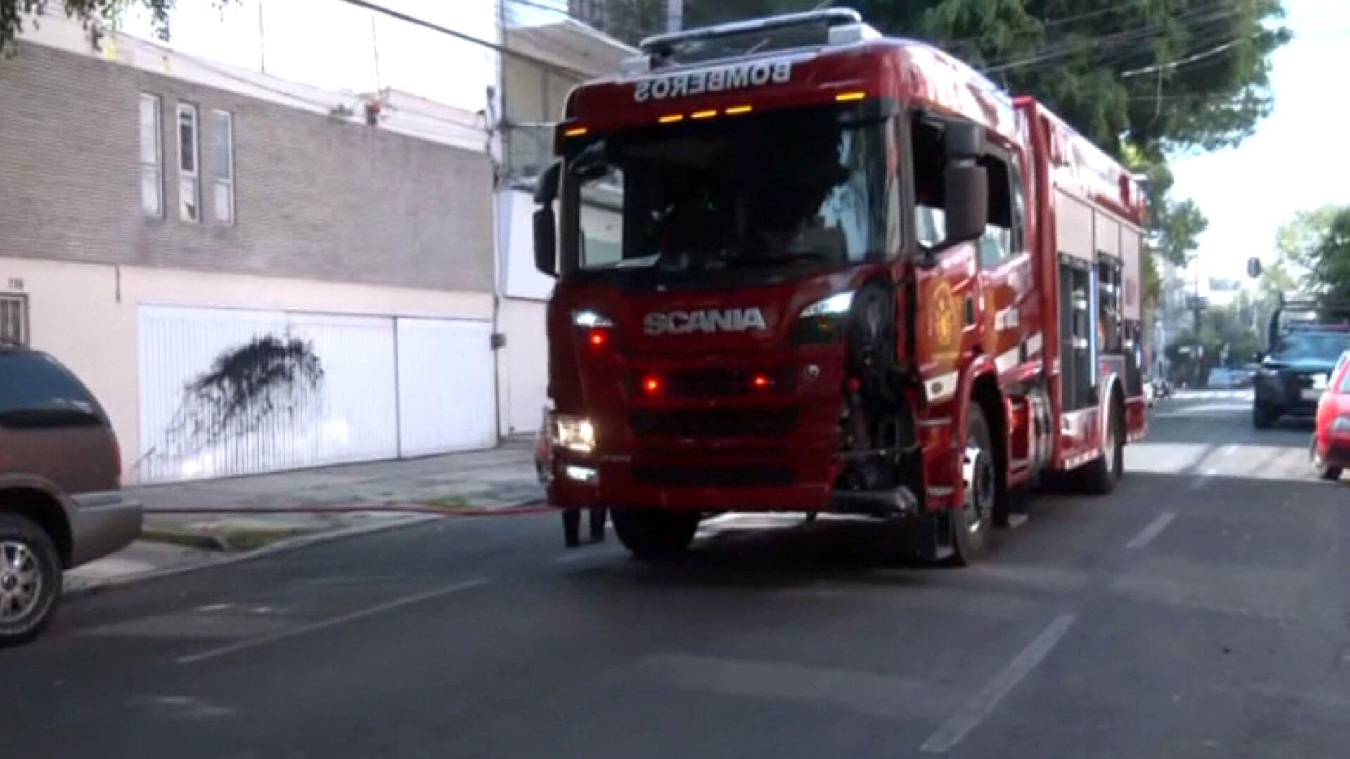 Bomberos de CDMX Atienden Incendio en la Colonia Narvarte