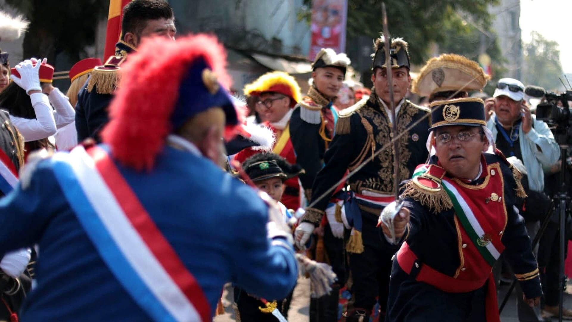 Así fue el Desfile del 5 de Mayo en Peñón de los Baños
