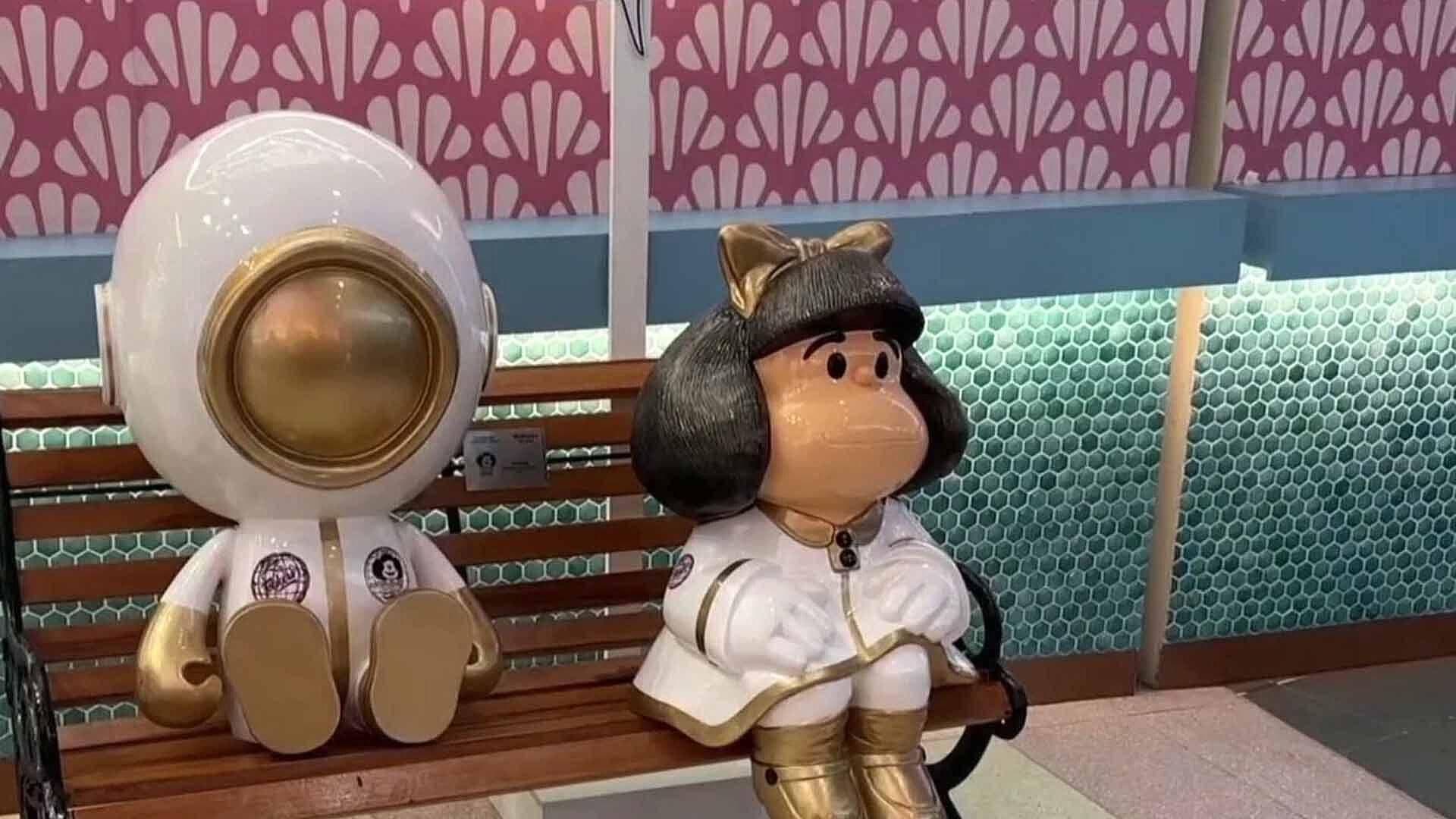Mafalda Llega al Aeropuerto "El Dorado" de Colombia con Exposición