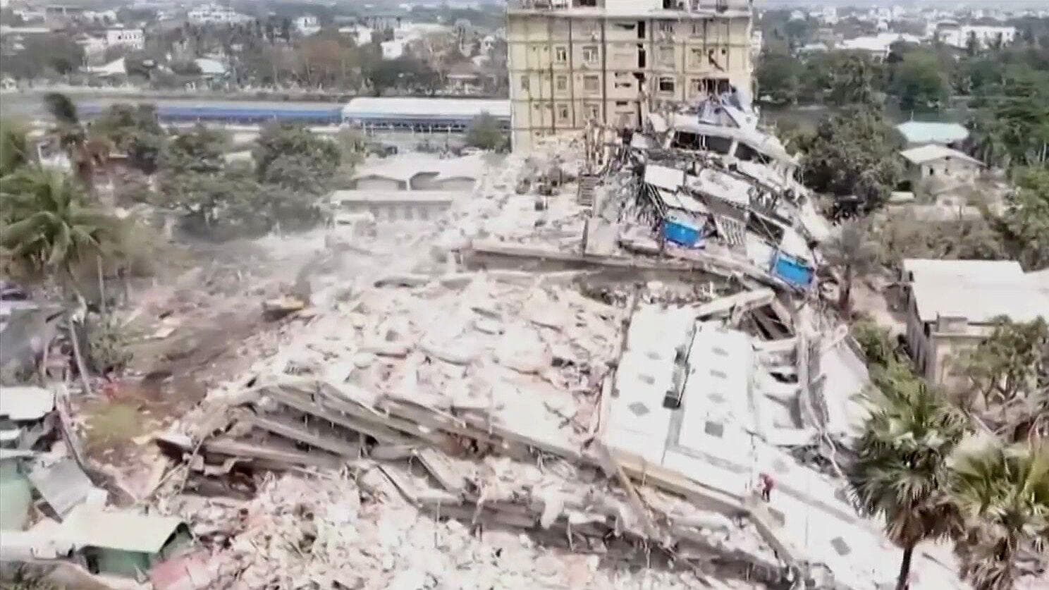 Aumenta la Cifra de Muertos a 3 Mil 145 por Terremoto Magnitud 7.7 en Myanmar
