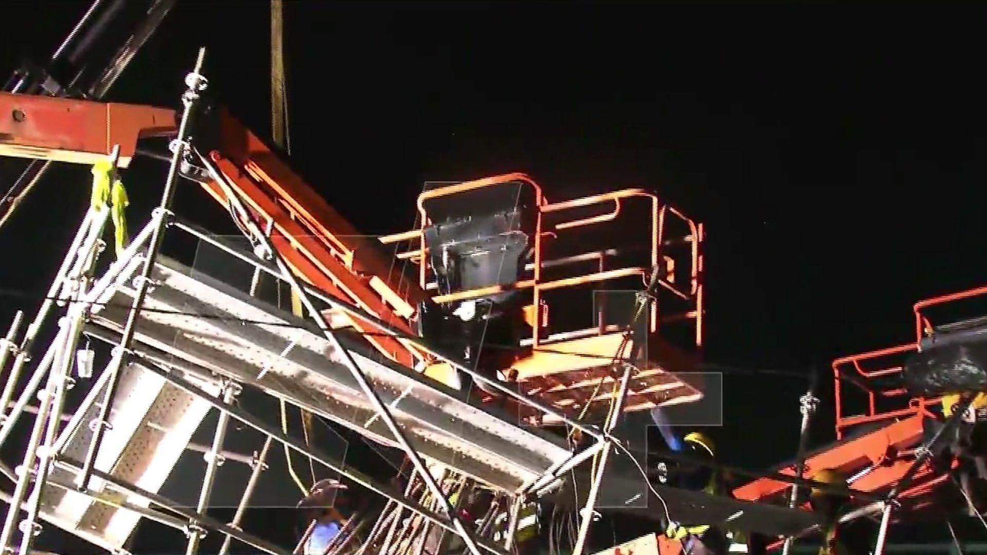 Accidente en Obras del Trolebús Elevado en Los Reyes La Paz, Deja un Herido