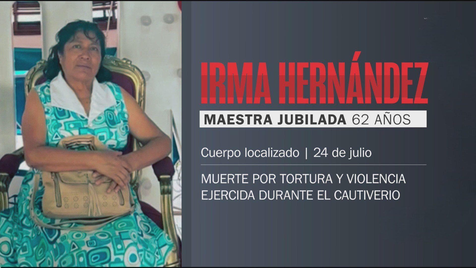Fiscalía de Veracruz Confirma Causa de Muerte de la Maestra Jubilada Irma Hernández