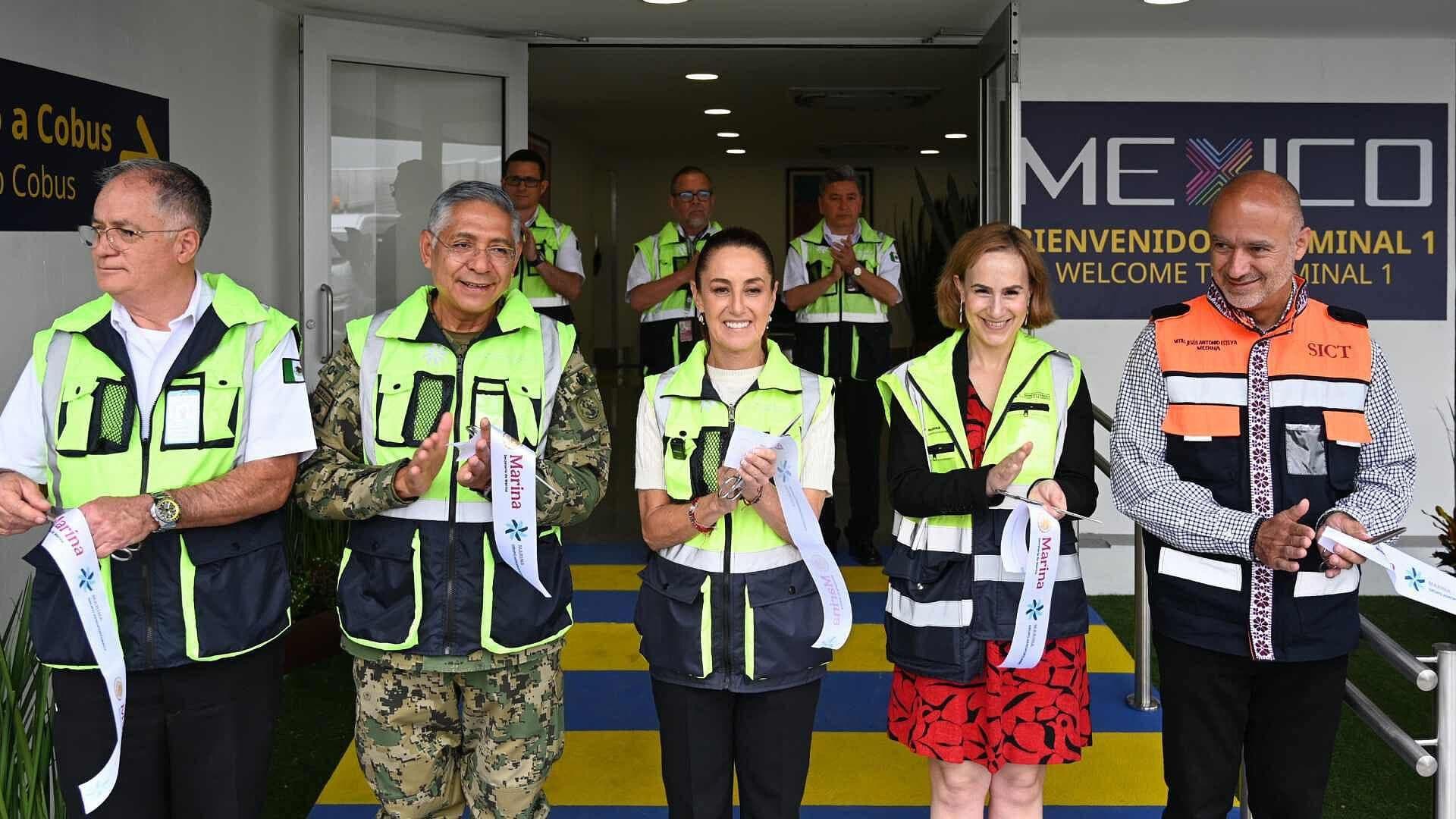 Claudia Sheinbaum Inaugura Módulo Once del Aeropuerto Internacional de CDMX