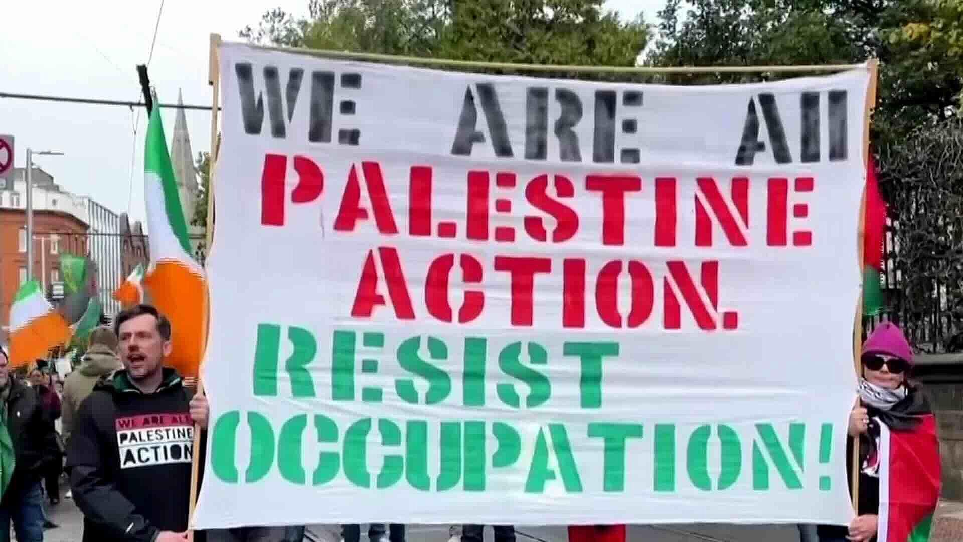 Protestas Internacionales Exigen Alto al Fuego en Gaza en Reino Unido, Irlanda e Italia