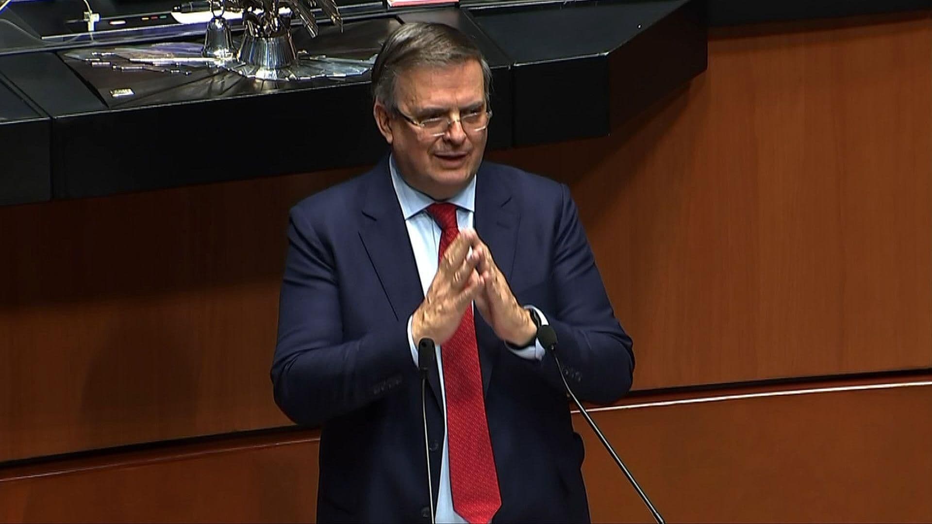 Marcelo Ebrard Comparece ante el Senado por la Glosa del Primer Informe de Gobierno
