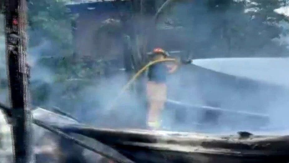 Se Incendia Vivienda en Coatzintla, Veracruz