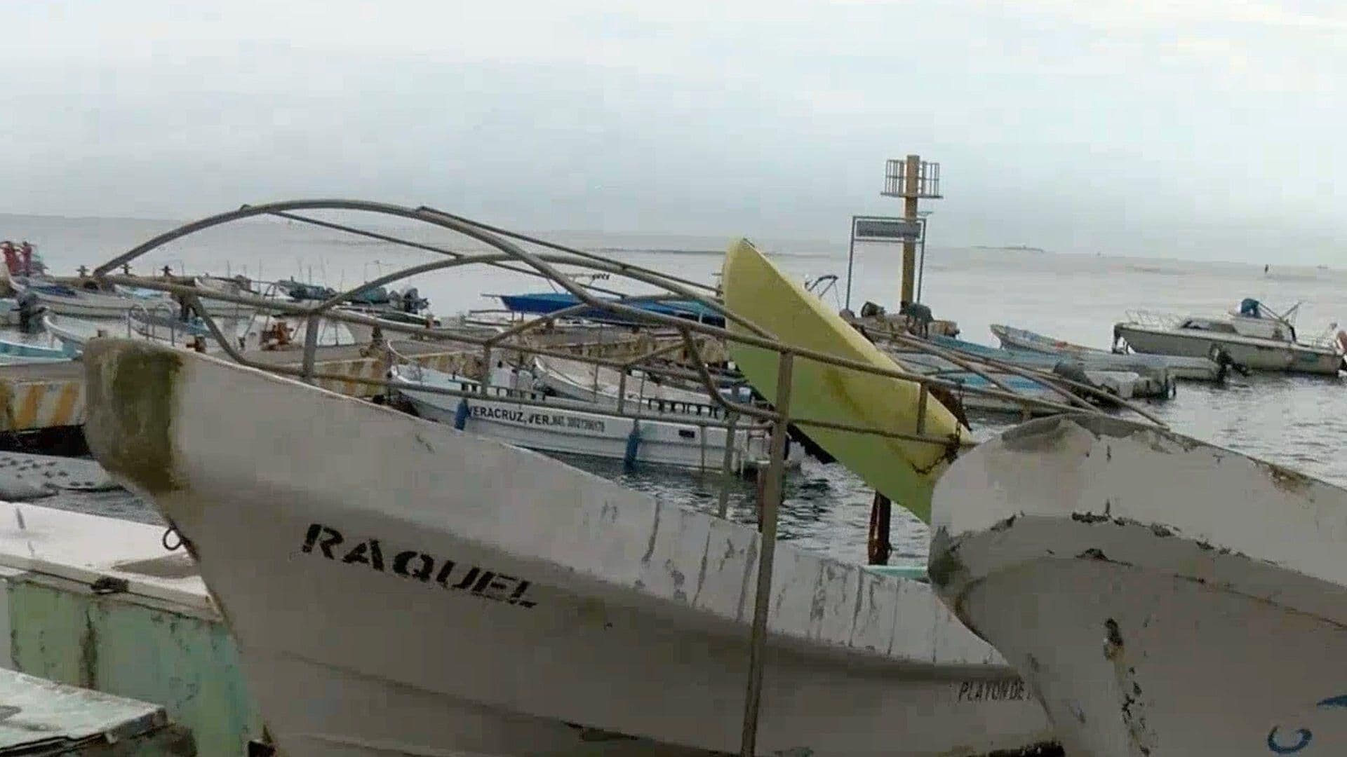 Cierran Puerto a la Navegación Menor por Evento de Norte en Veracruz