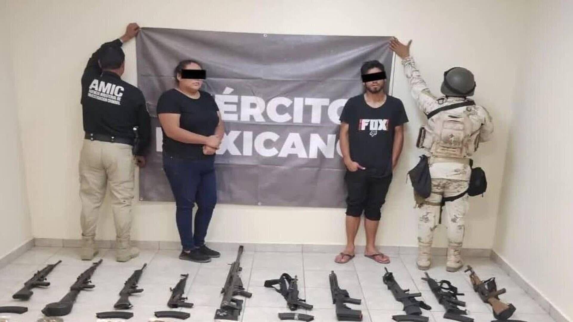 Detienen a Pareja con Armamento en Comunidad del Golfo de Santa Clara