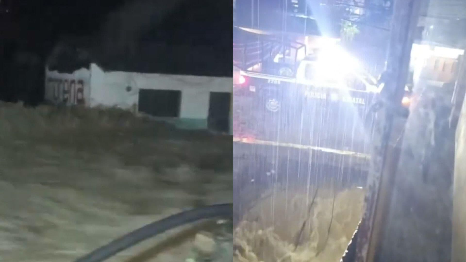 Lluvia Deja Calles Inundadas en Puebla tras Desbordamiento de Río