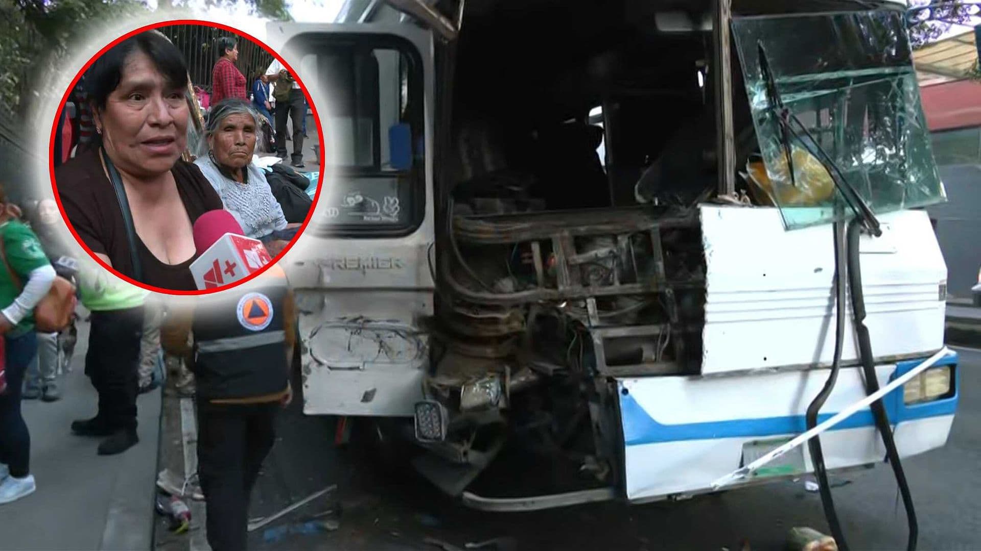 "Solo Sentimos el Trancazo": Narran Choque de Camiones de Peregrinos en Constituyentes, CDMX