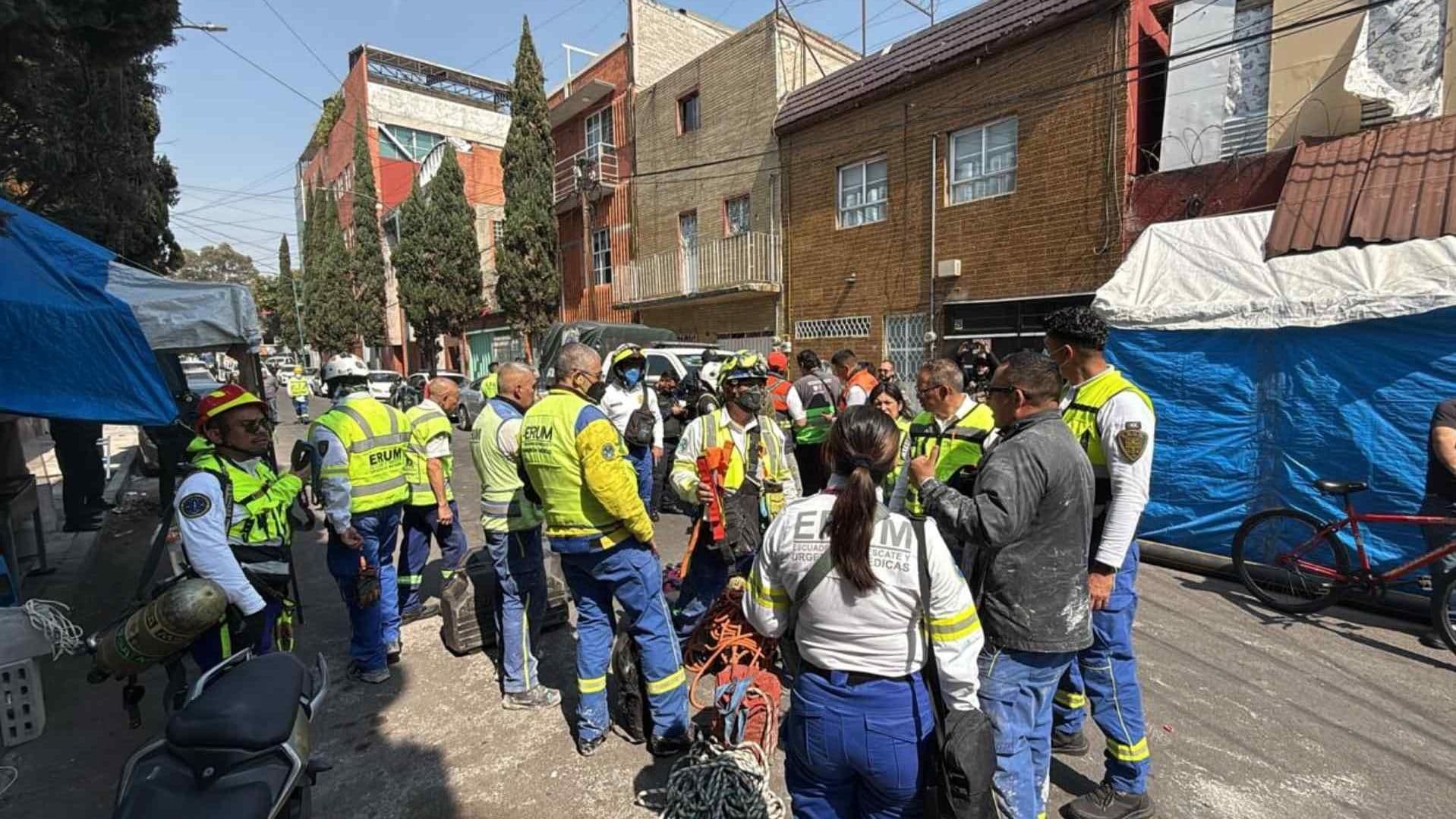 Cinco Trabajadores Intoxicados al Pintar Cisterna en Construcción de la Colonia Doctores, CDMX