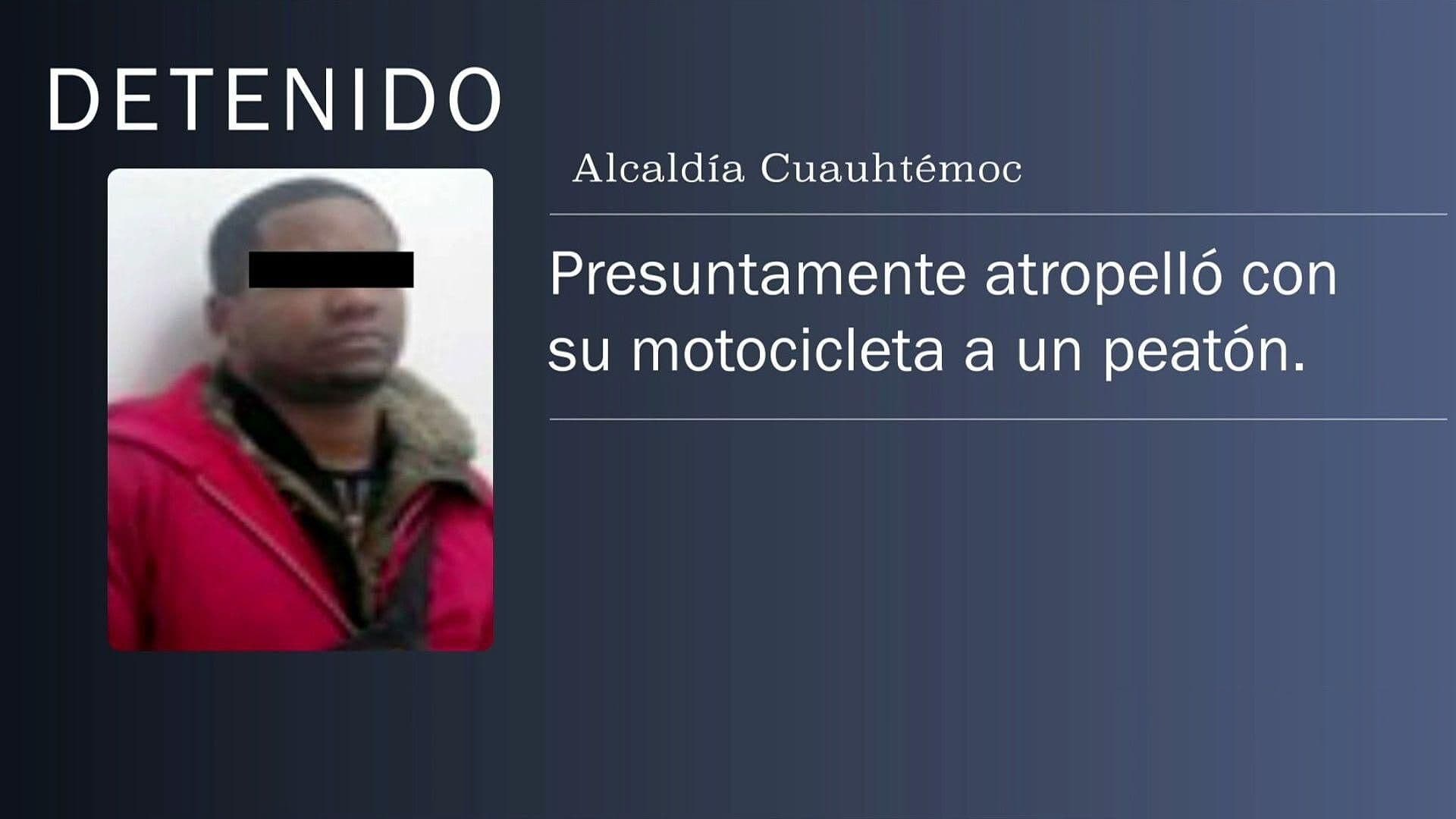 Detienen a Cubano por Atropellar a Peatón en Eje Central, Colonia Guerrero, CDMX