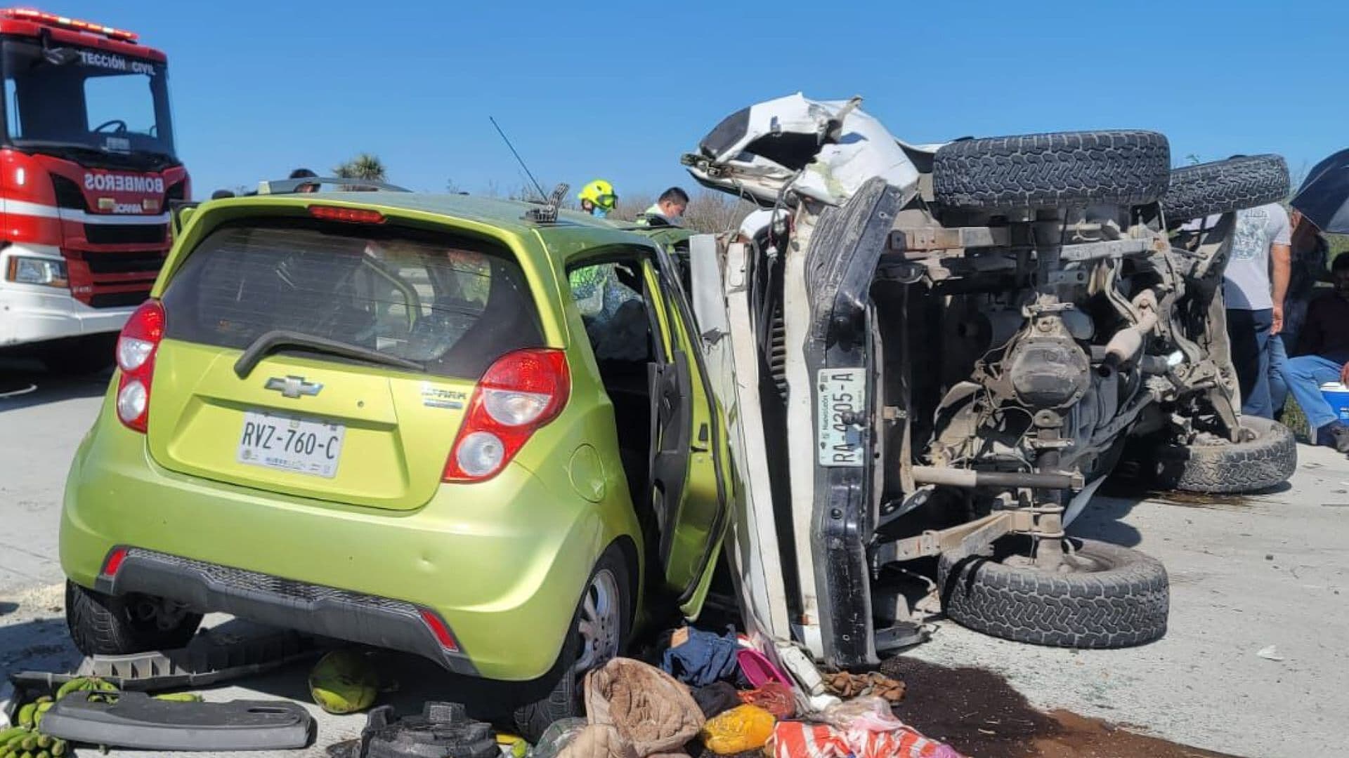 Choque Deja Seis Heridos en Anillo Periferico en Cadereyta, Nuevo León