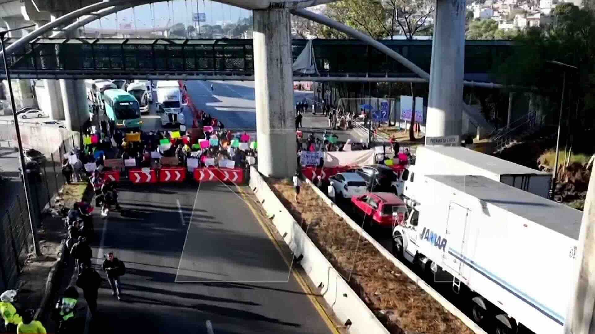 Bloqueo por Falta de Agua Desató Caos en Autopista México-Cuernavaca