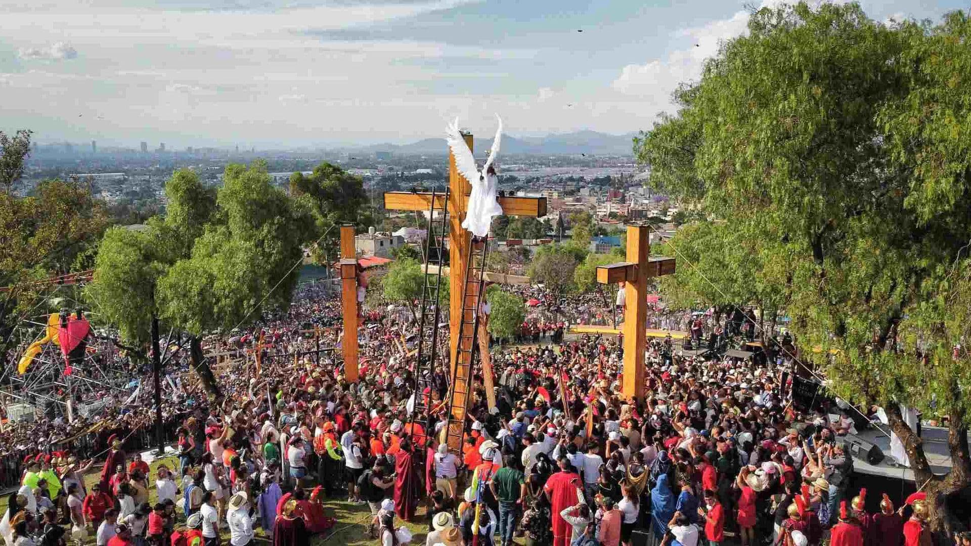 183 Representación de la Pasión de Cristo en Iztapalapa Termina el Viernes Santo con Saldo Blanco