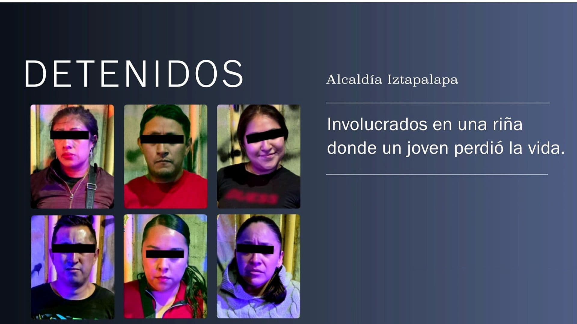 Detienen a Mujer por Disparar a Joven en Colonia El Paraíso, Iztapalapa, CDMX