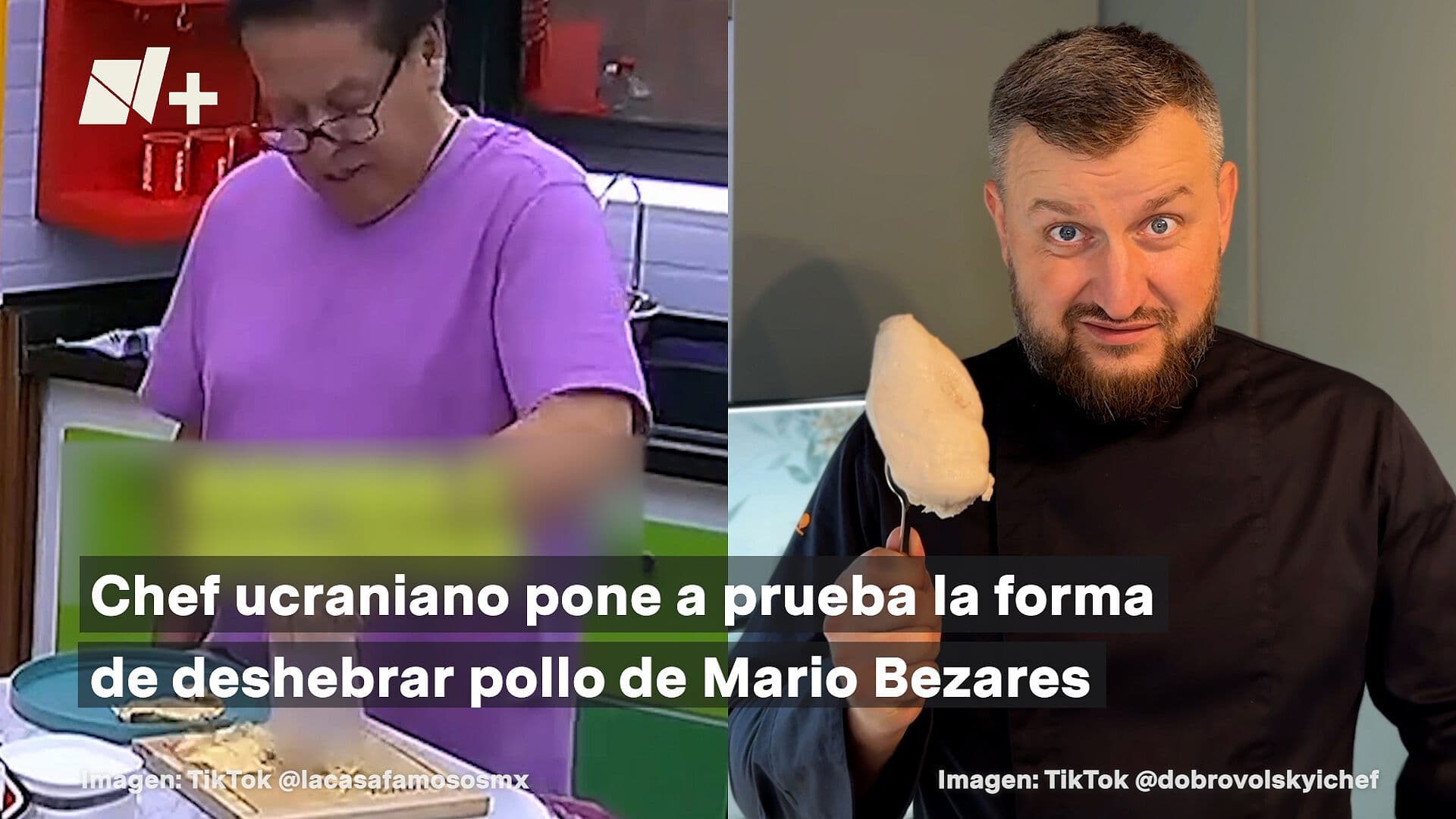 Chef Ucraniano Pone a Prueba la Forma de Deshebrar Pollo de Mario Bezares