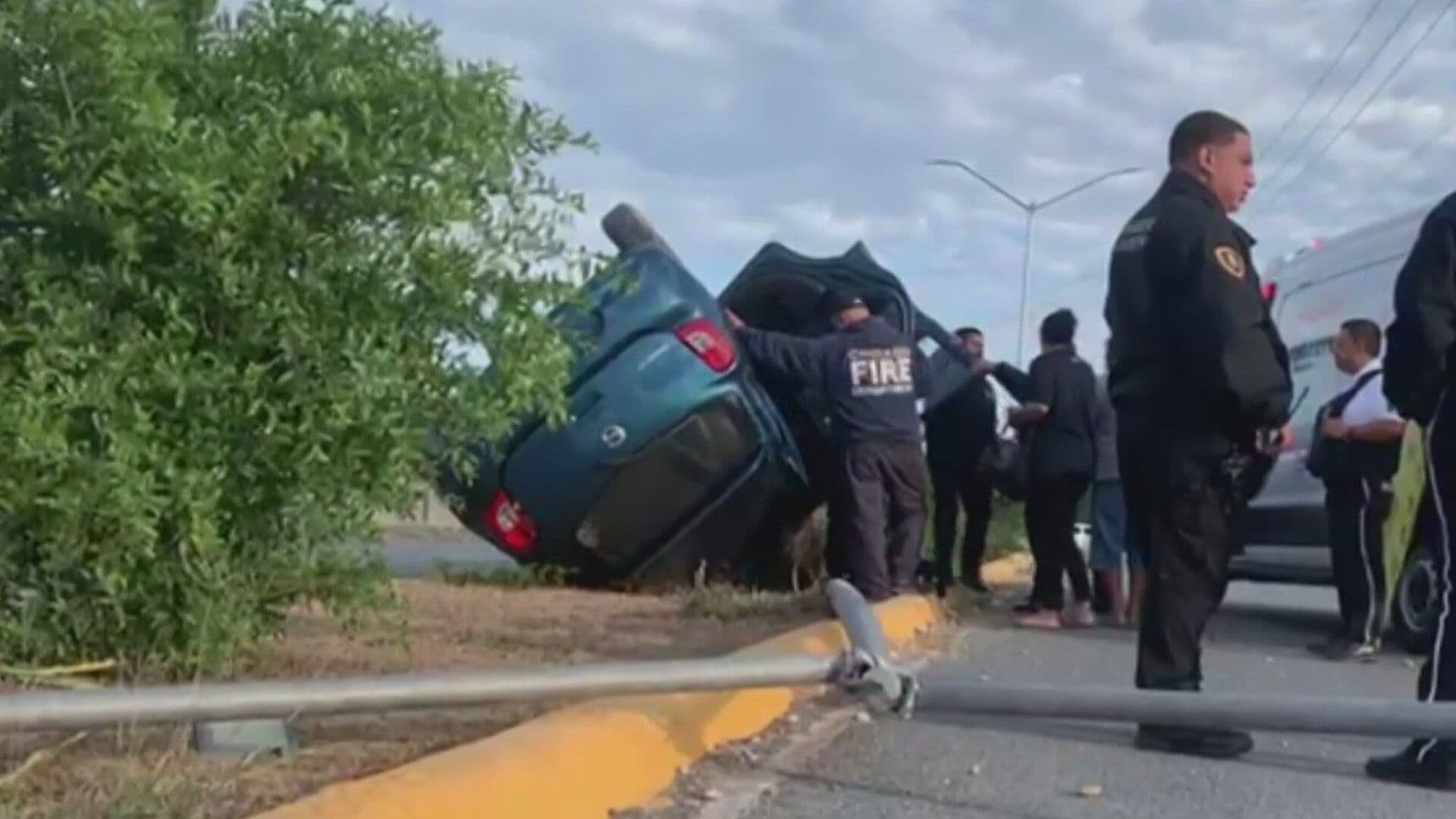 Deja Dos Heridos Volcadura en Cadereyta