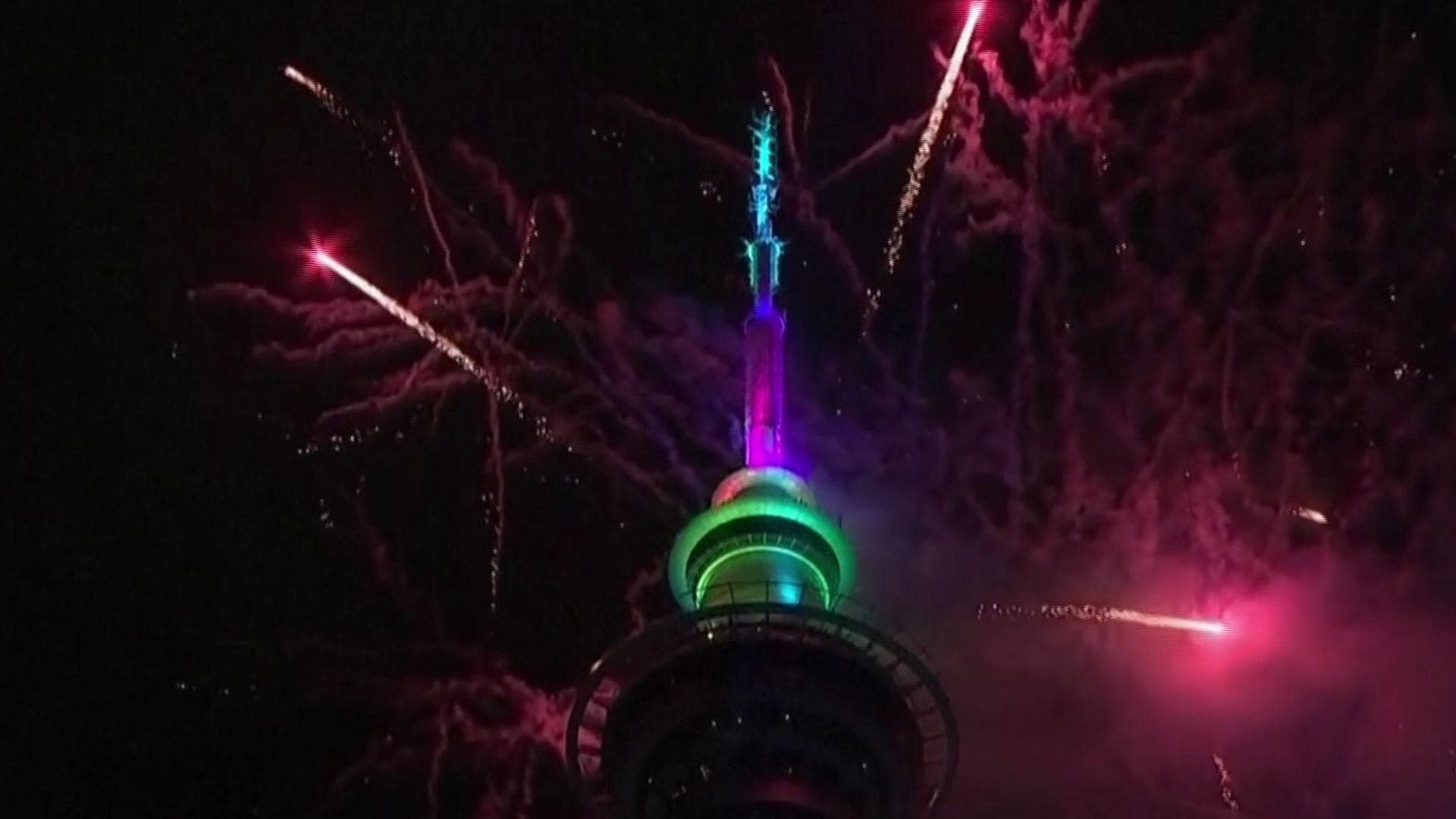Así Recibieron el Año Nuevo 2026 en Auckland, Nueva Zelanda