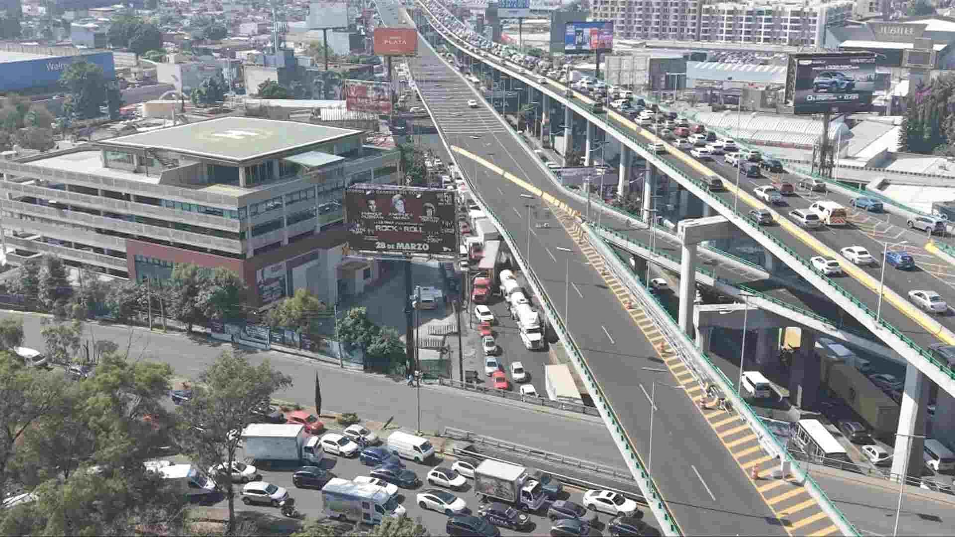 Periférico Norte Desde el Aire: Así se Ve el Caos Vial por Obras