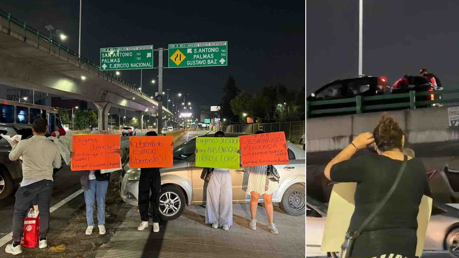 Manifestantes en Naucalpan Son Atacados Durante Bloqueo en Periférico Norte