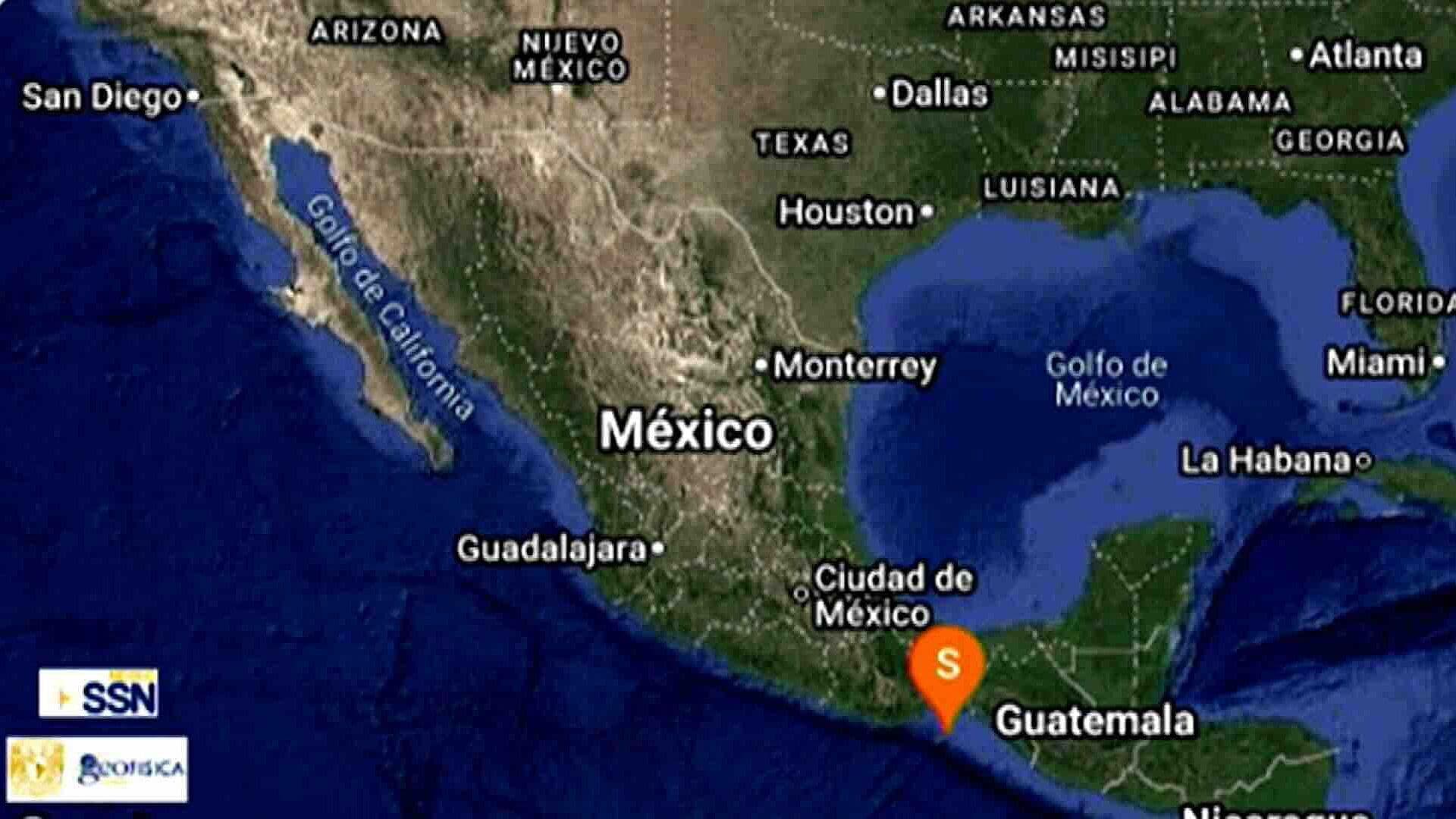 Sismo de Magnitud 4.6 Sacudió Oaxaca Cerca de Salina Cruz