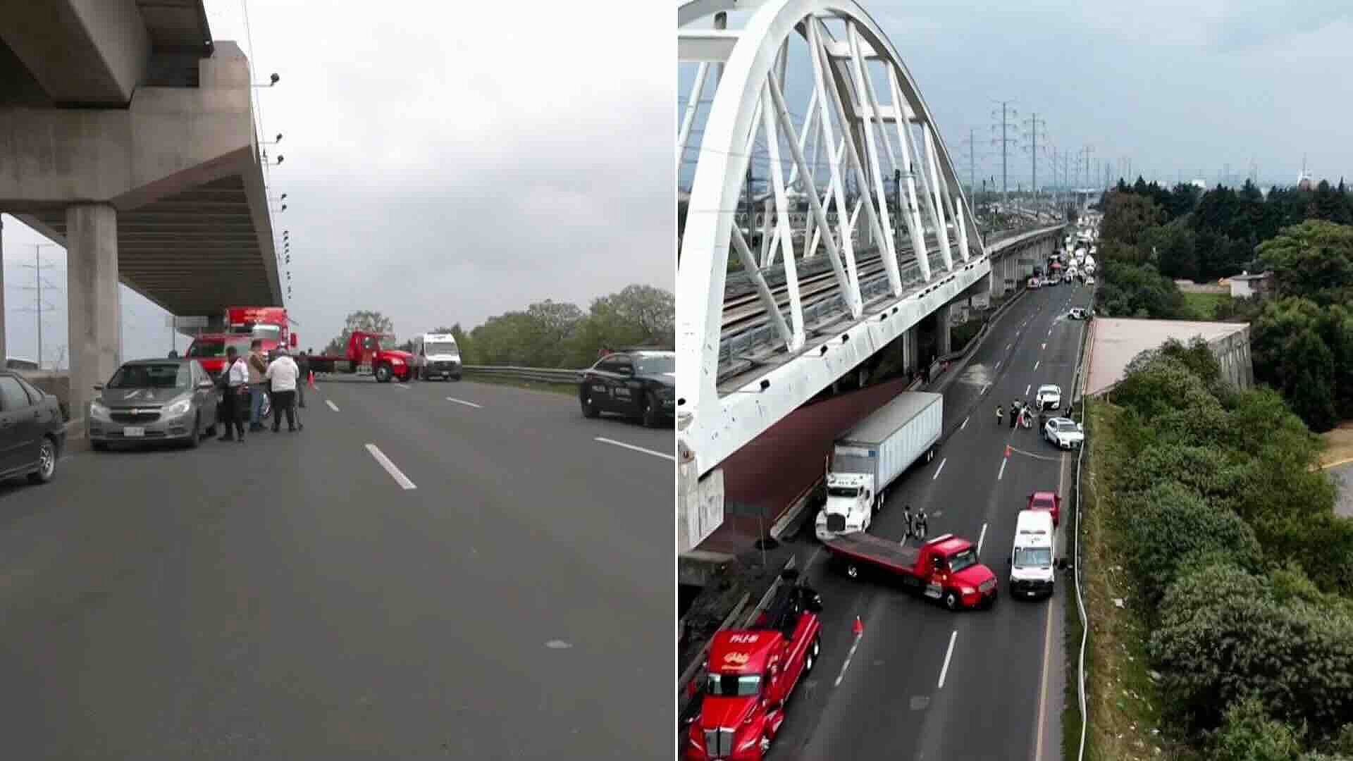 Niña Murió en Choque Múltiple sobre la Autopista México-Toluca en Lerma