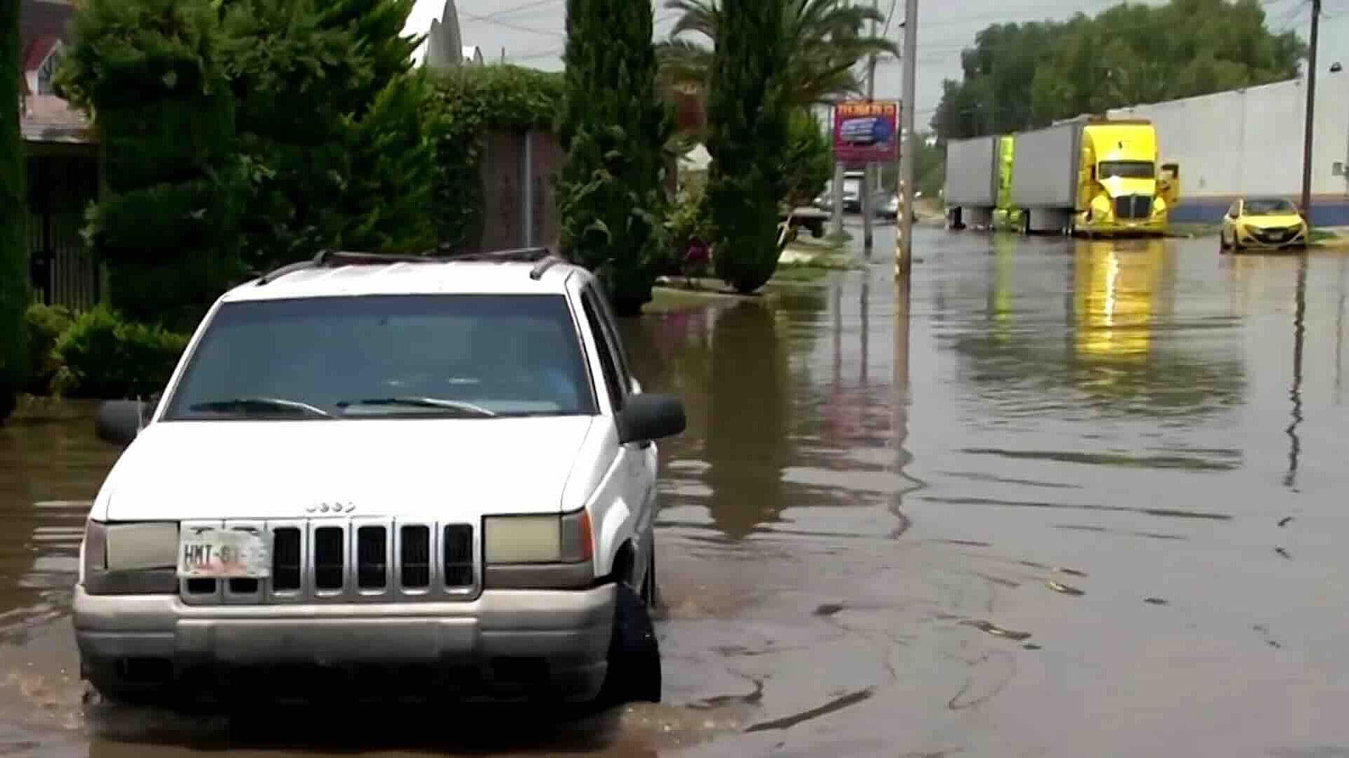 Lluvias Inundaron Colonias y Mantienen Alerta en Pachuca, Hidalgo