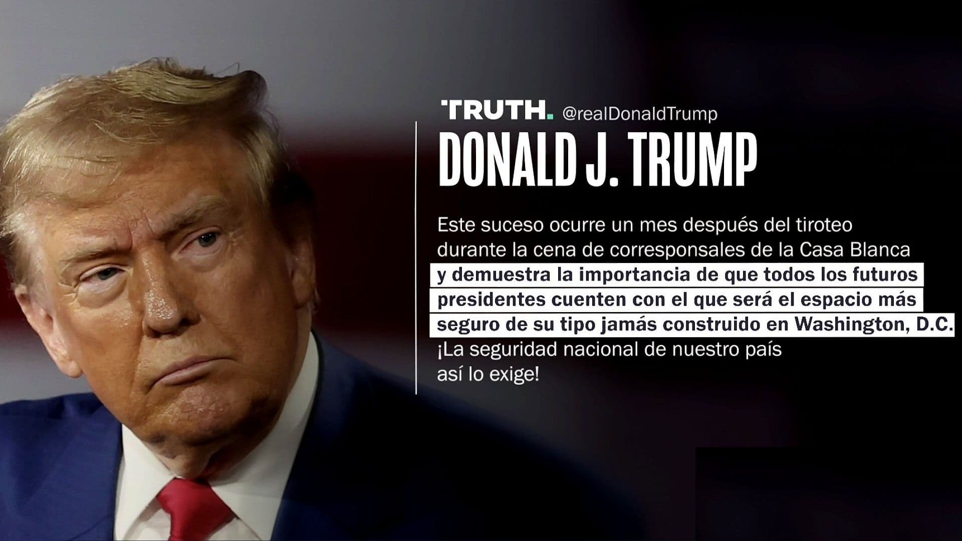 Donald Trump Reaccionó a Tiroteo Cerca de la Casa Blanca en Washington