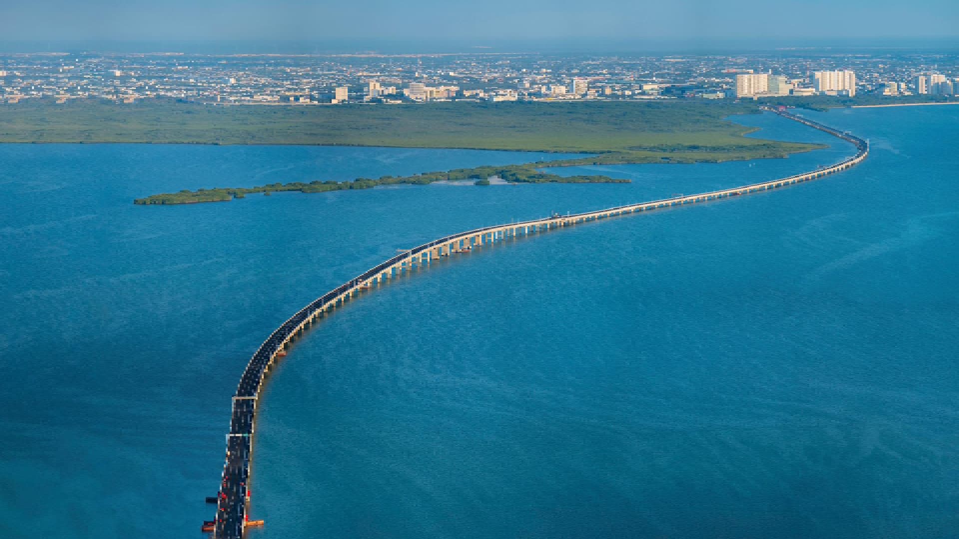 Claudia Sheinbaum Inaugura Puente Nichupté en Cancún, Quintana Roo