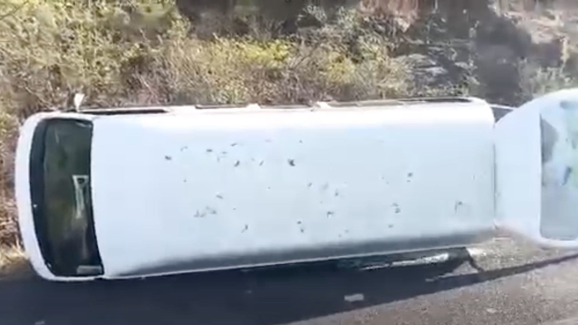 Accidente de transporte público deja siete lesionados en Puebla.