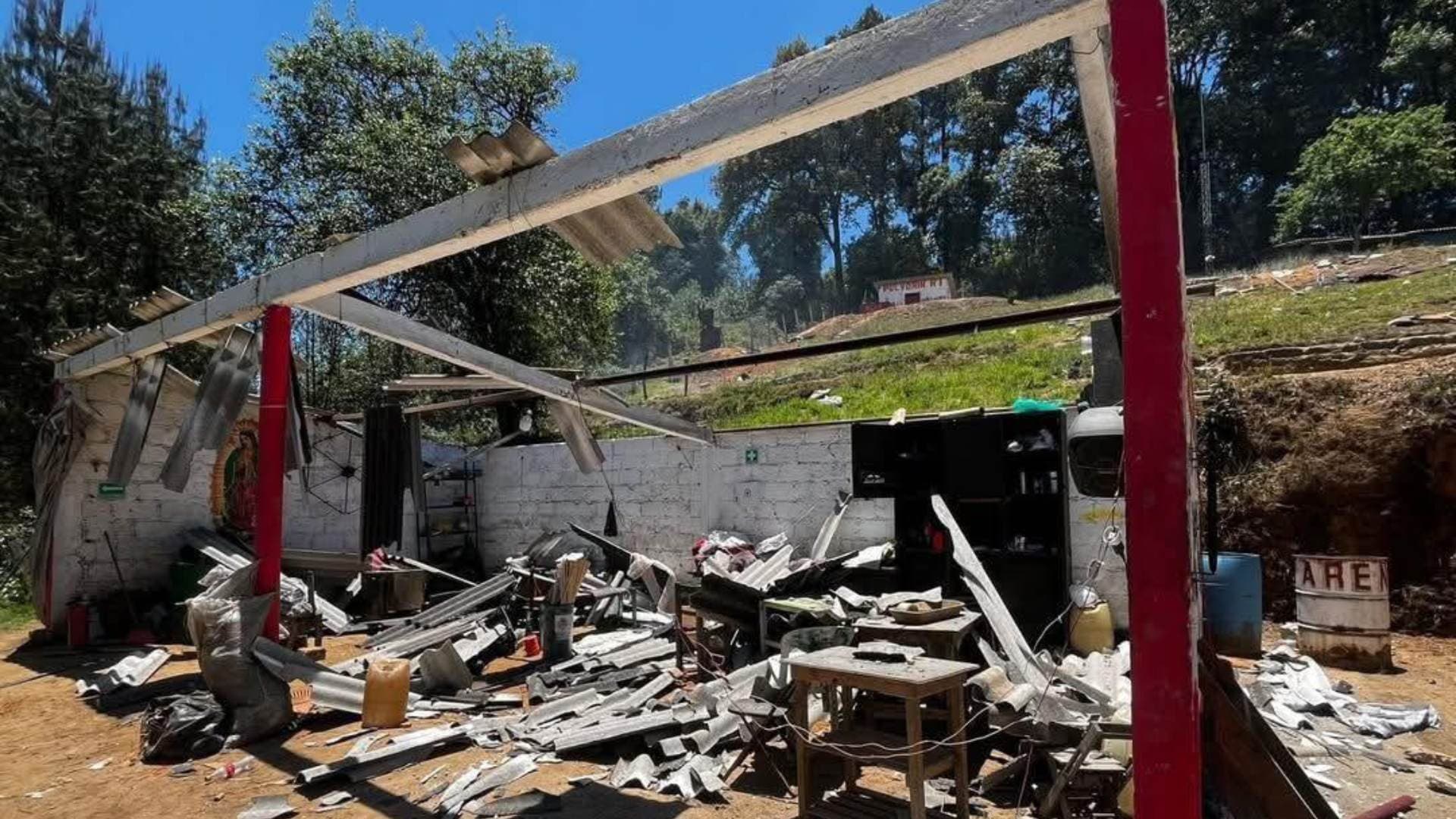 Explota Polvorín en Bodega de un Pueblo Mágico de la Sierra Norte de Puebla