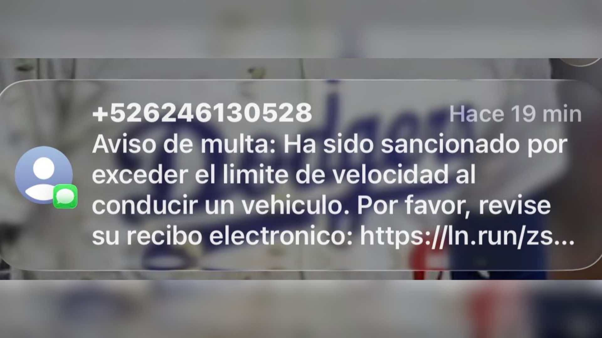 Captura de pantalla con fraude