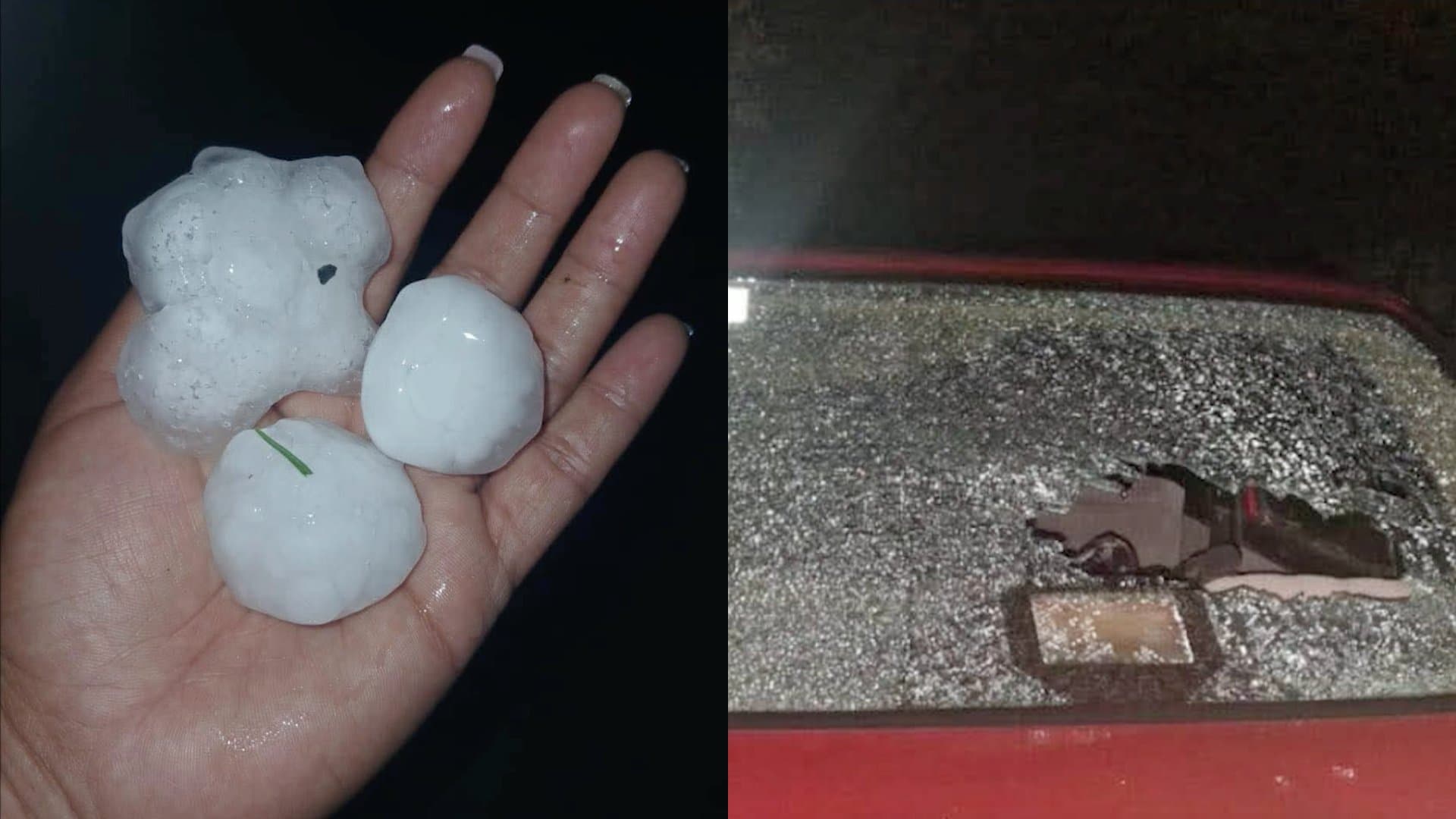 Granizada Daña Vehículos en General Terán, Nuevo León