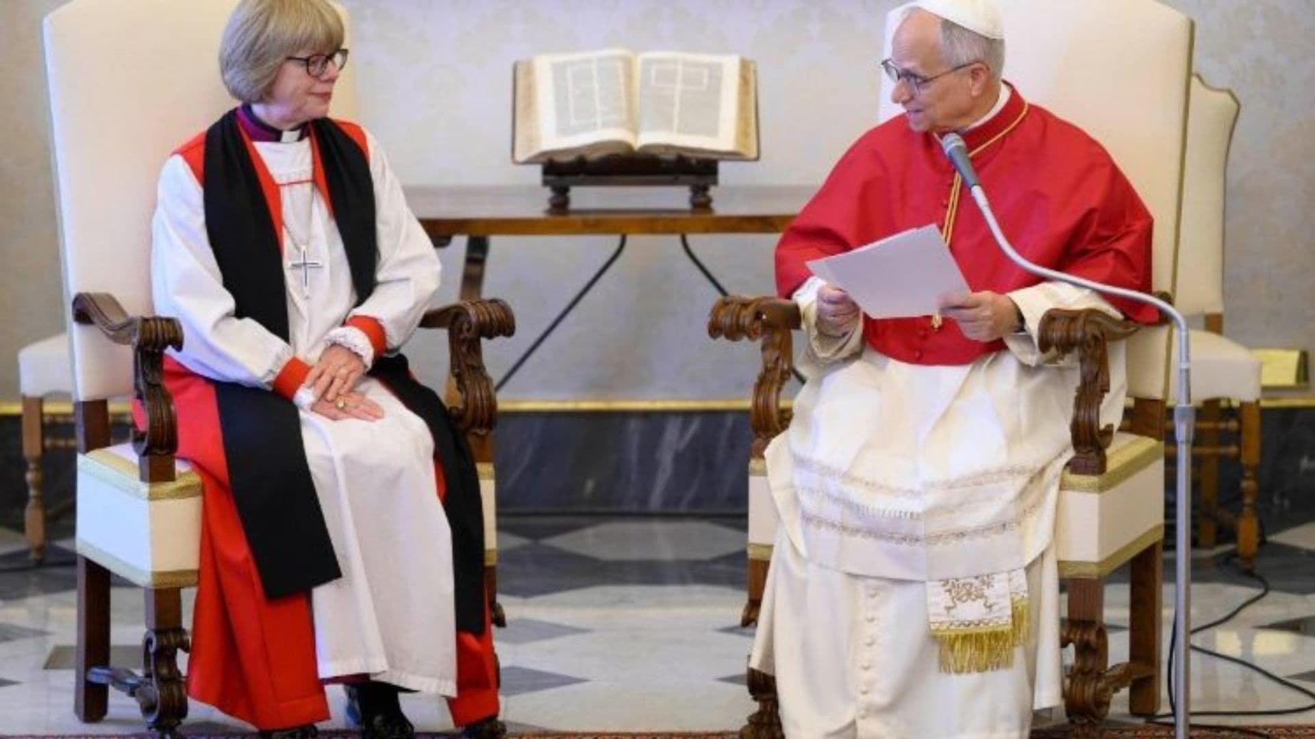 Papa León XIV Recibe por Primera Vez a la Arzobispa de Canterbury de la Iglesia Anglicana