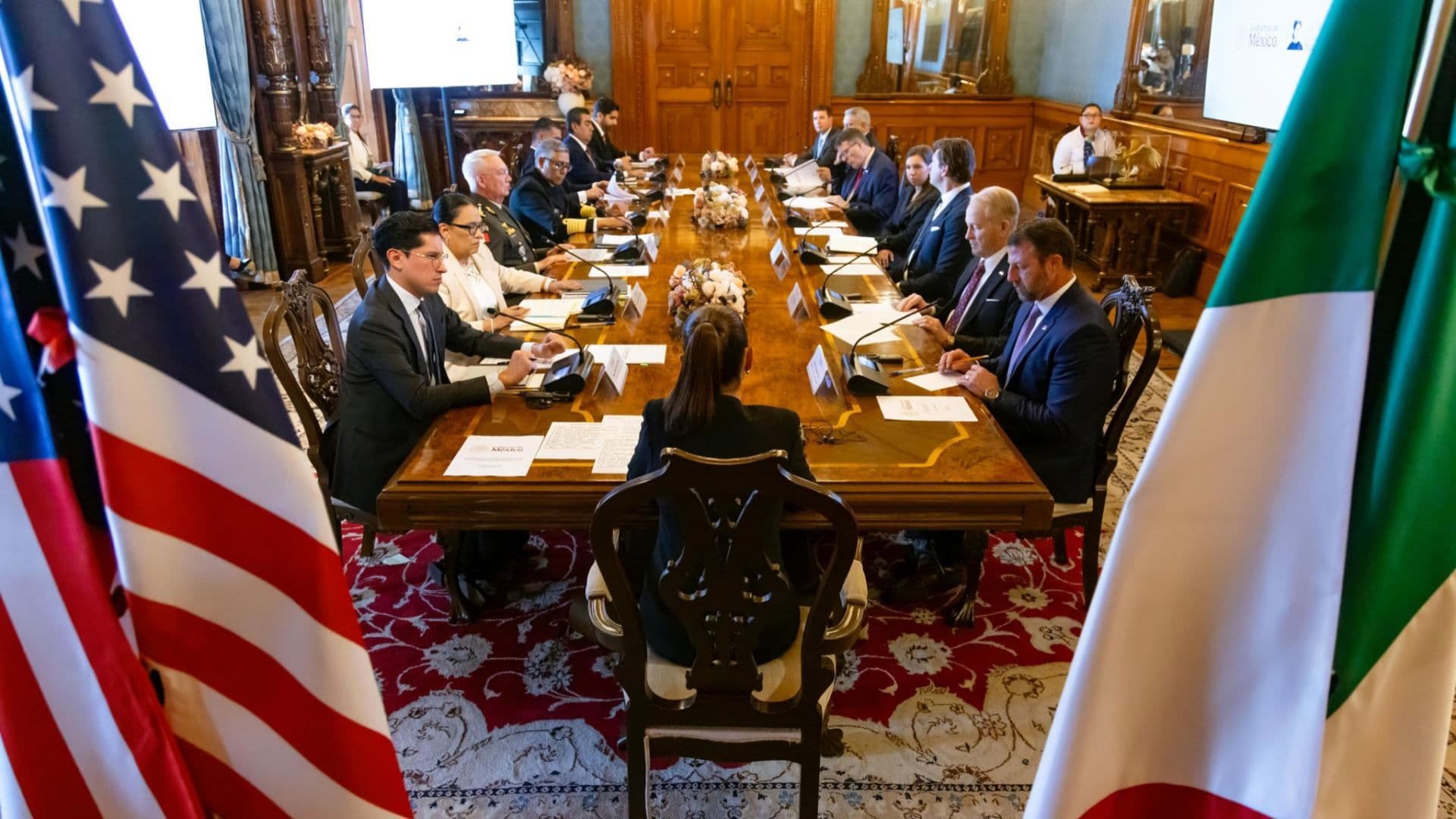 Reunión de alto novel México-Estados Unidos en Palacio Nacional